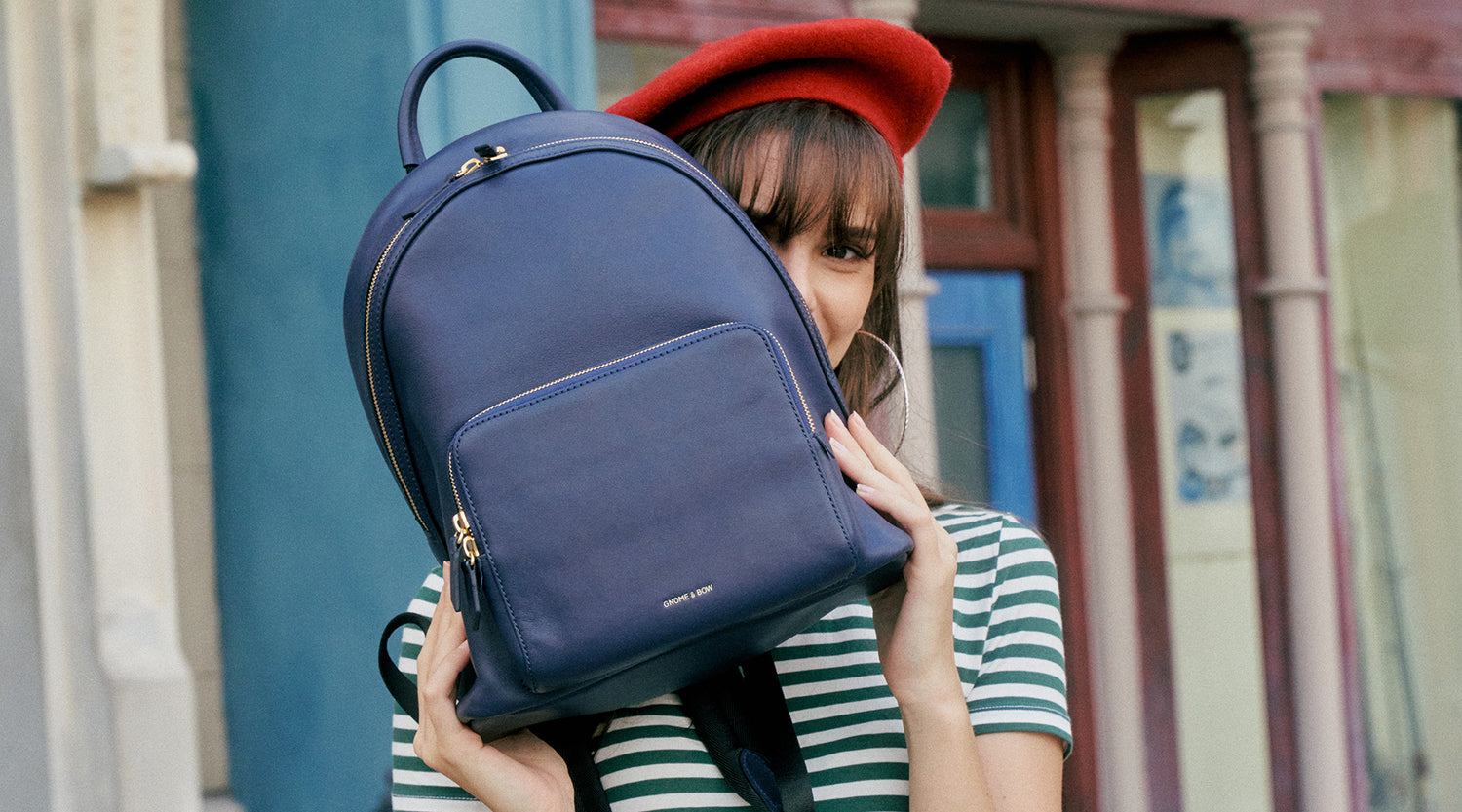 Gnome & Bow Leather Bags Personality Briefcase Handbag Clutch Duffel