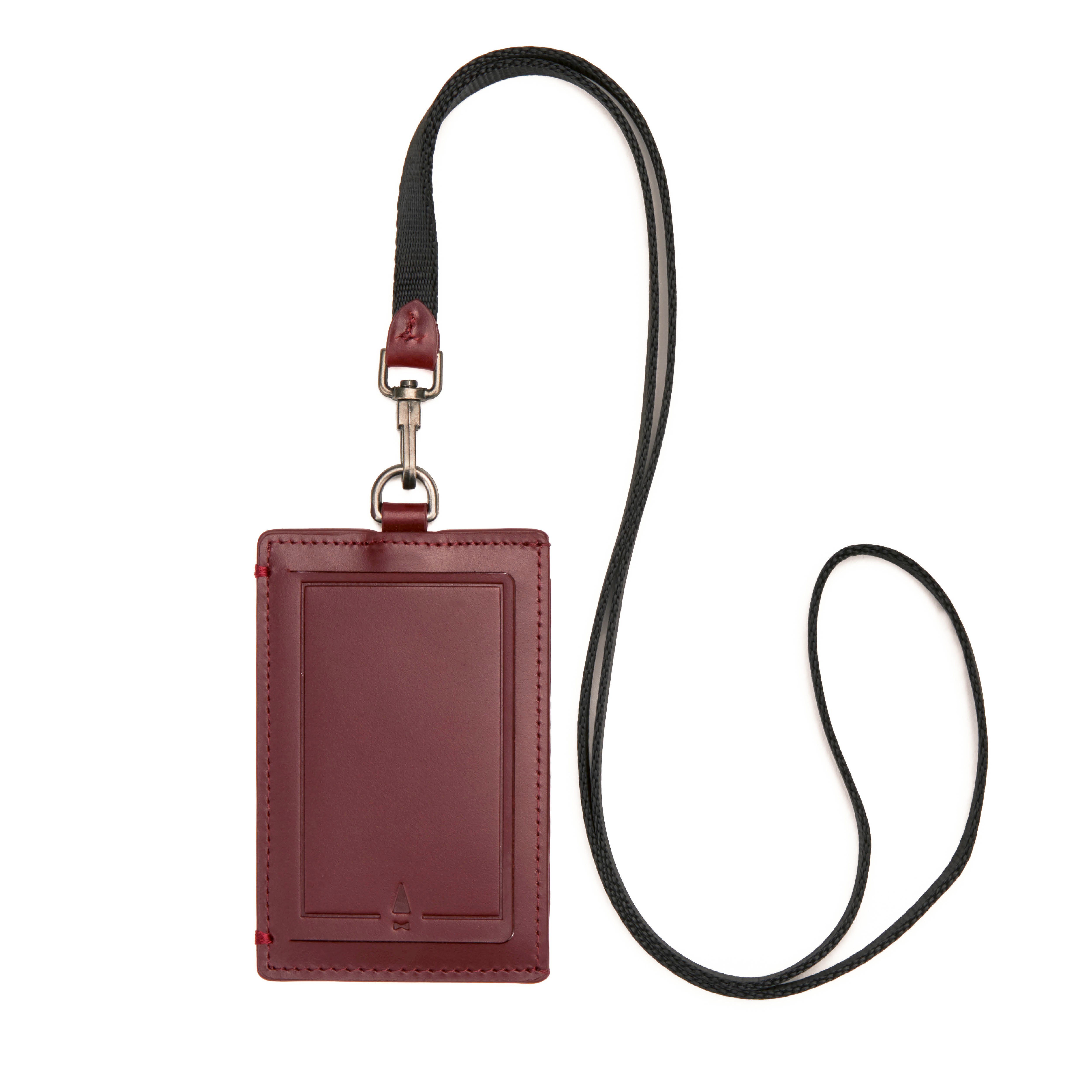 Book ID Card Holder Lanyard (Wax Leather)