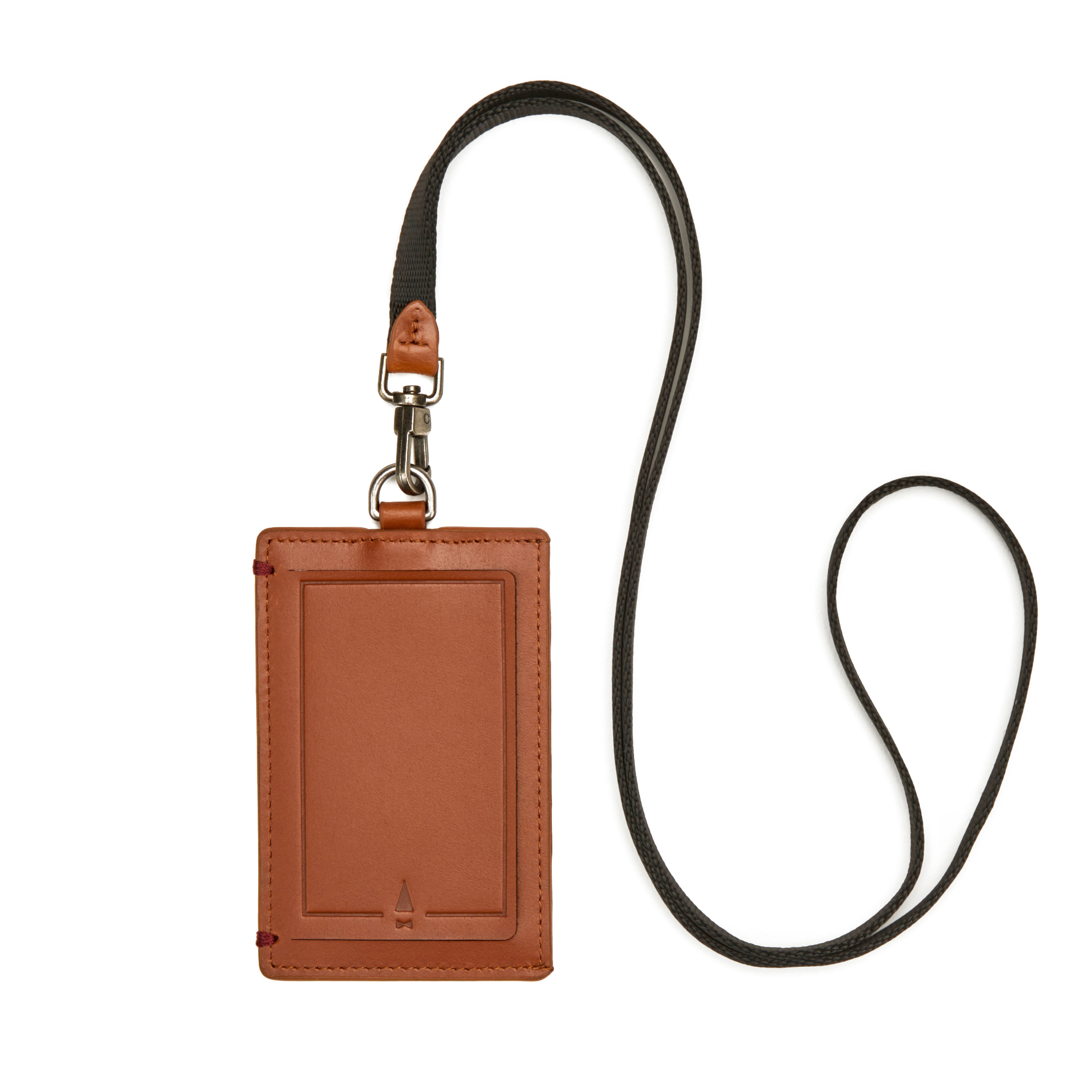Book ID Card Holder Lanyard (Wax Leather)