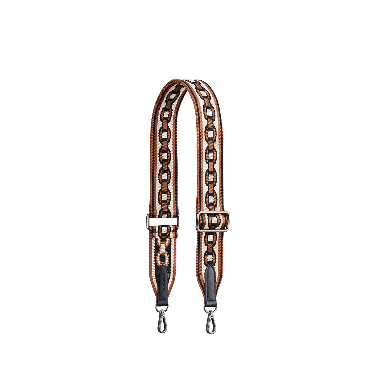 Chain Webbing Bag Strap (Antique Silver Hardware)