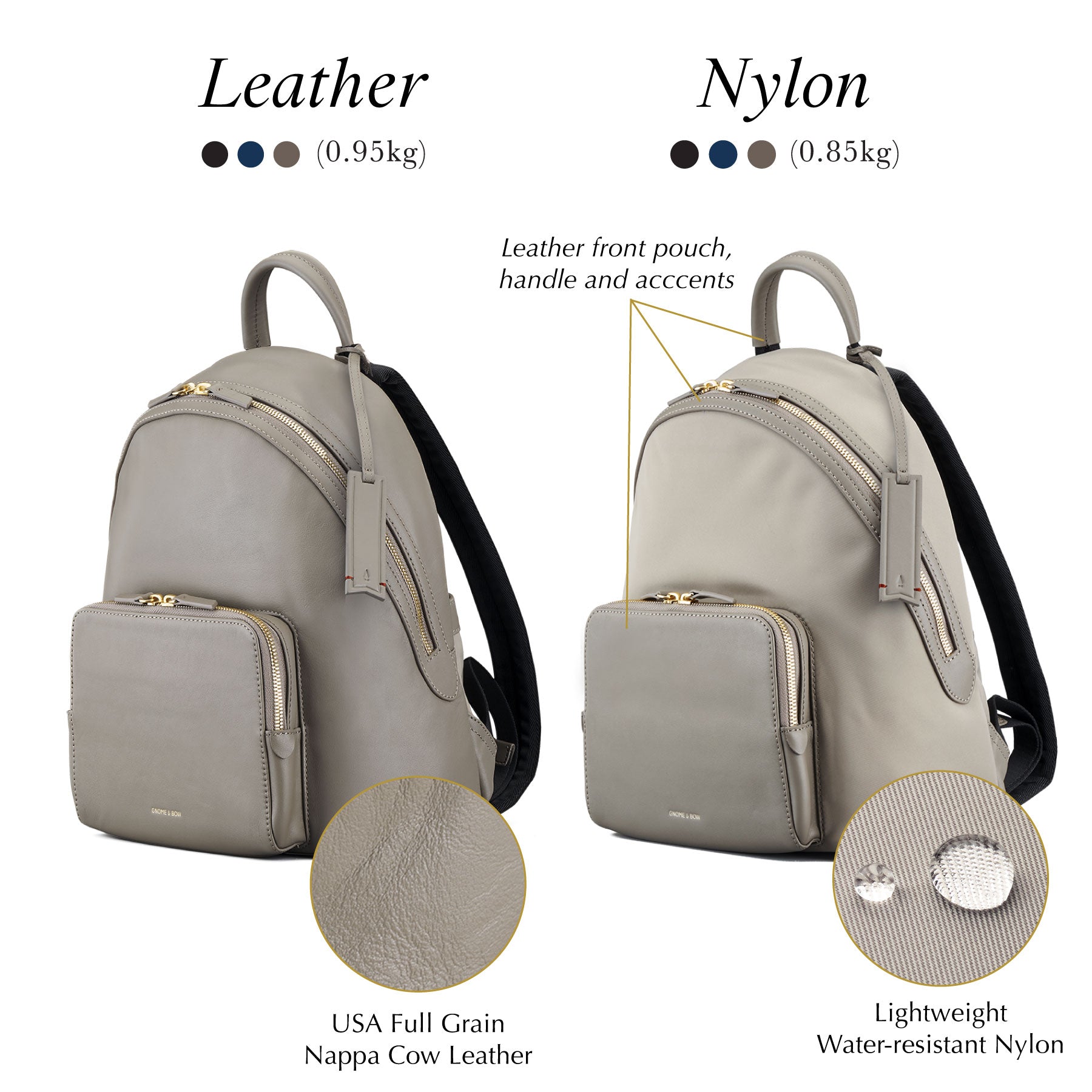 Athos Medium iPad Travel Backpack (Nylon & Leather)