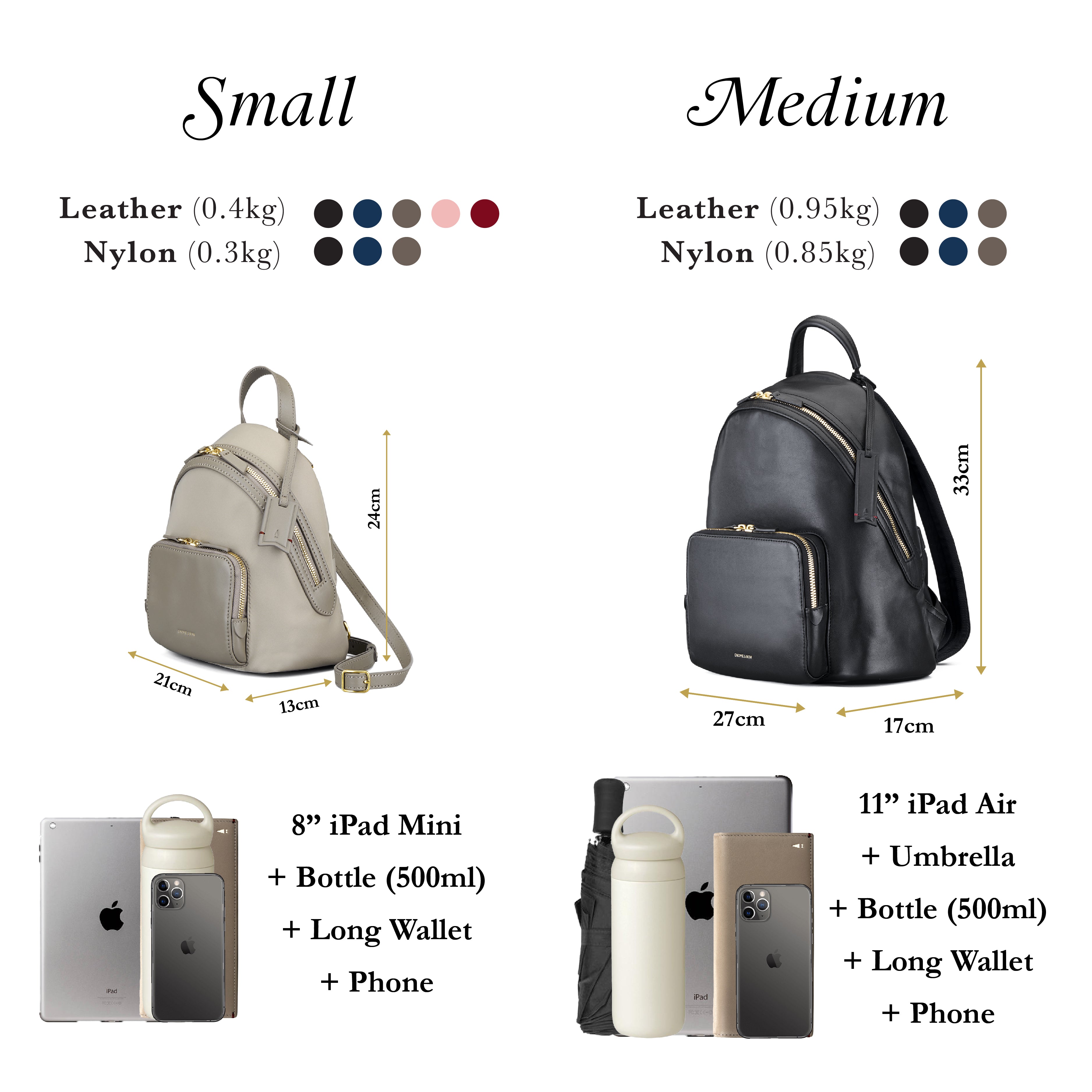 Athos Small iPad Mini Convertible Crossbody Backpack (Leather)