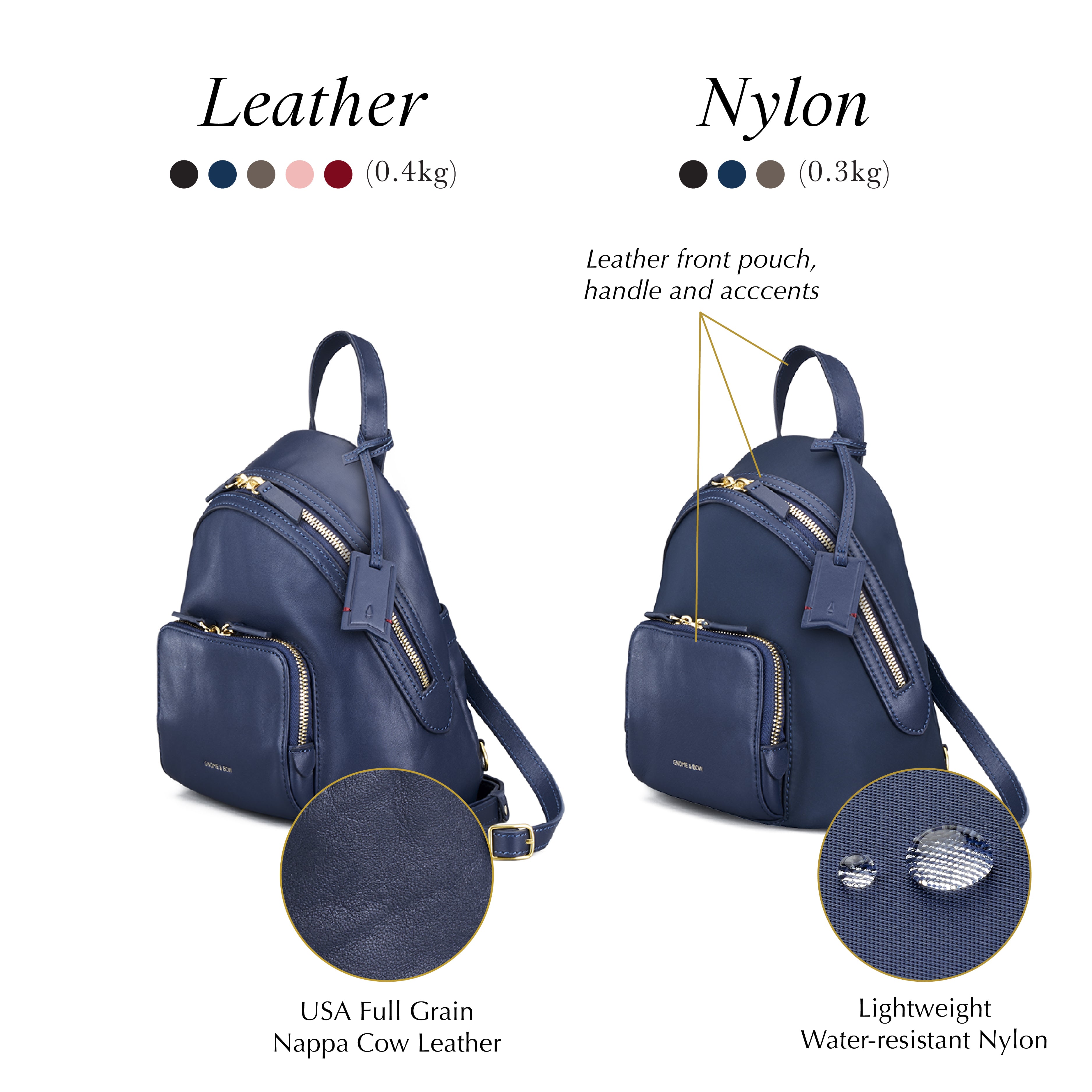 Athos Small iPad Mini Convertible Crossbody Backpack (Leather)