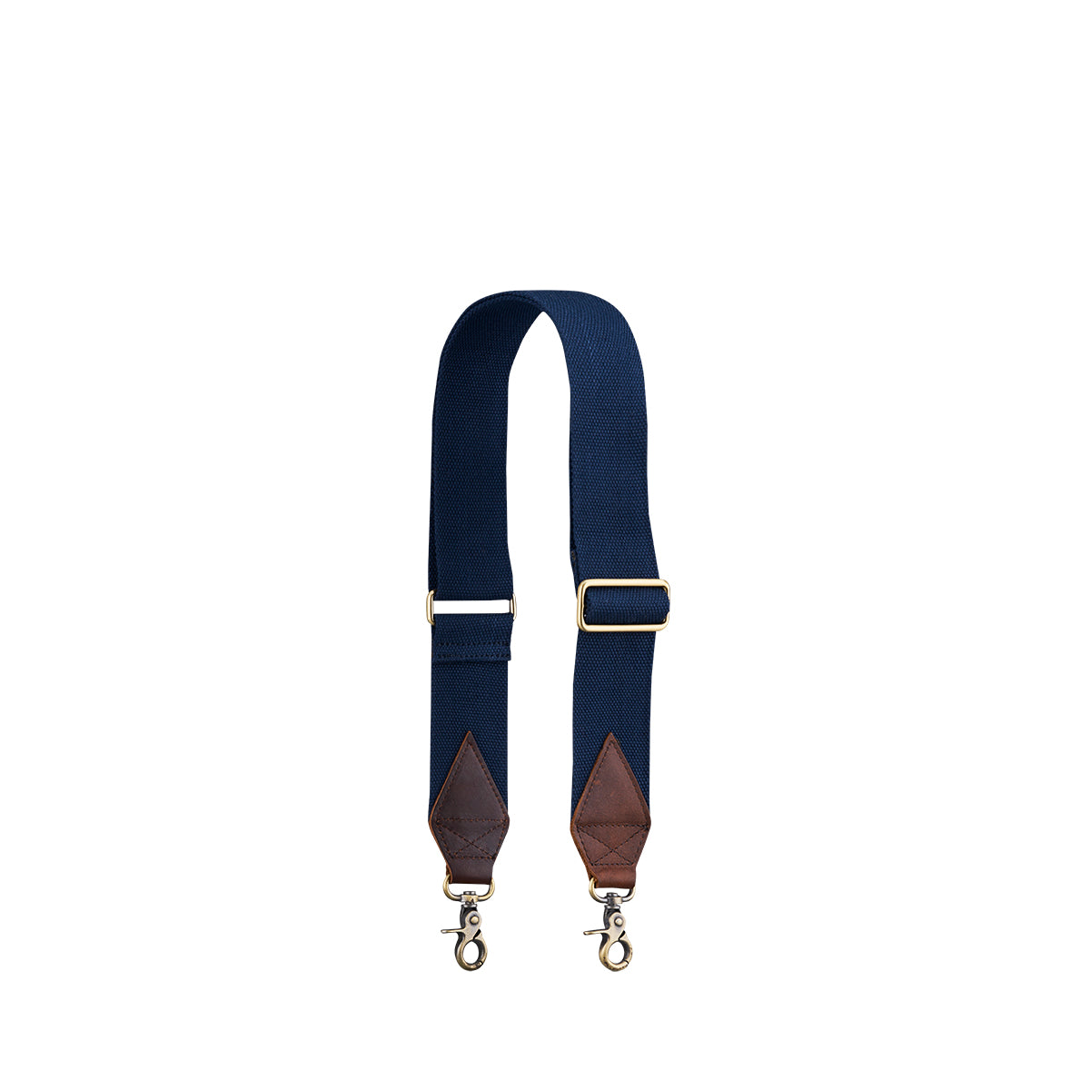 Military Webbing Bag Strap (Antique Brass Hardware)
