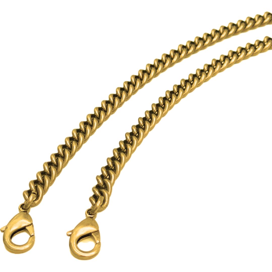 Curb Chain 6mm Bag Strap (Gold)