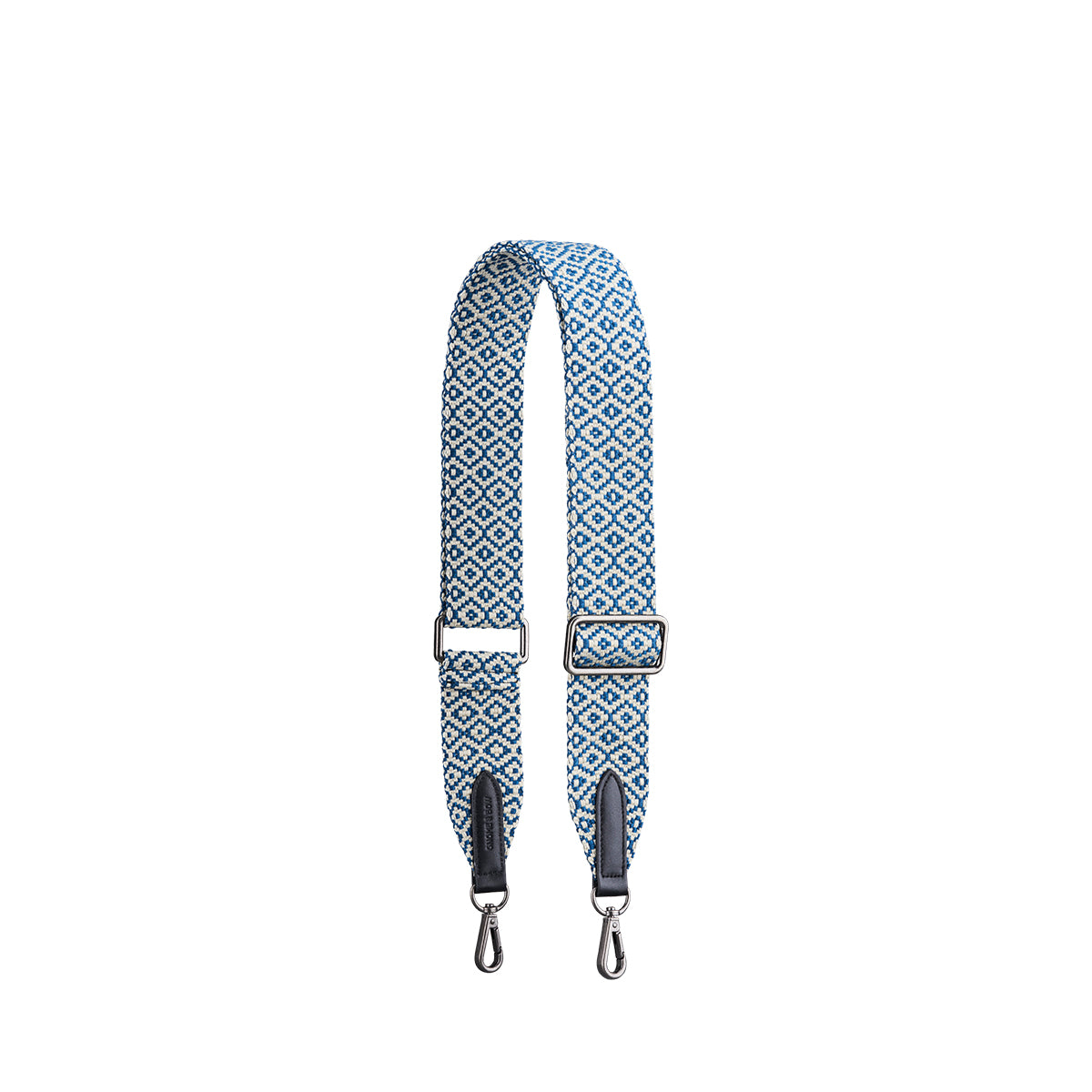Diamond Webbing Bag Strap (Antique Silver Hardware)