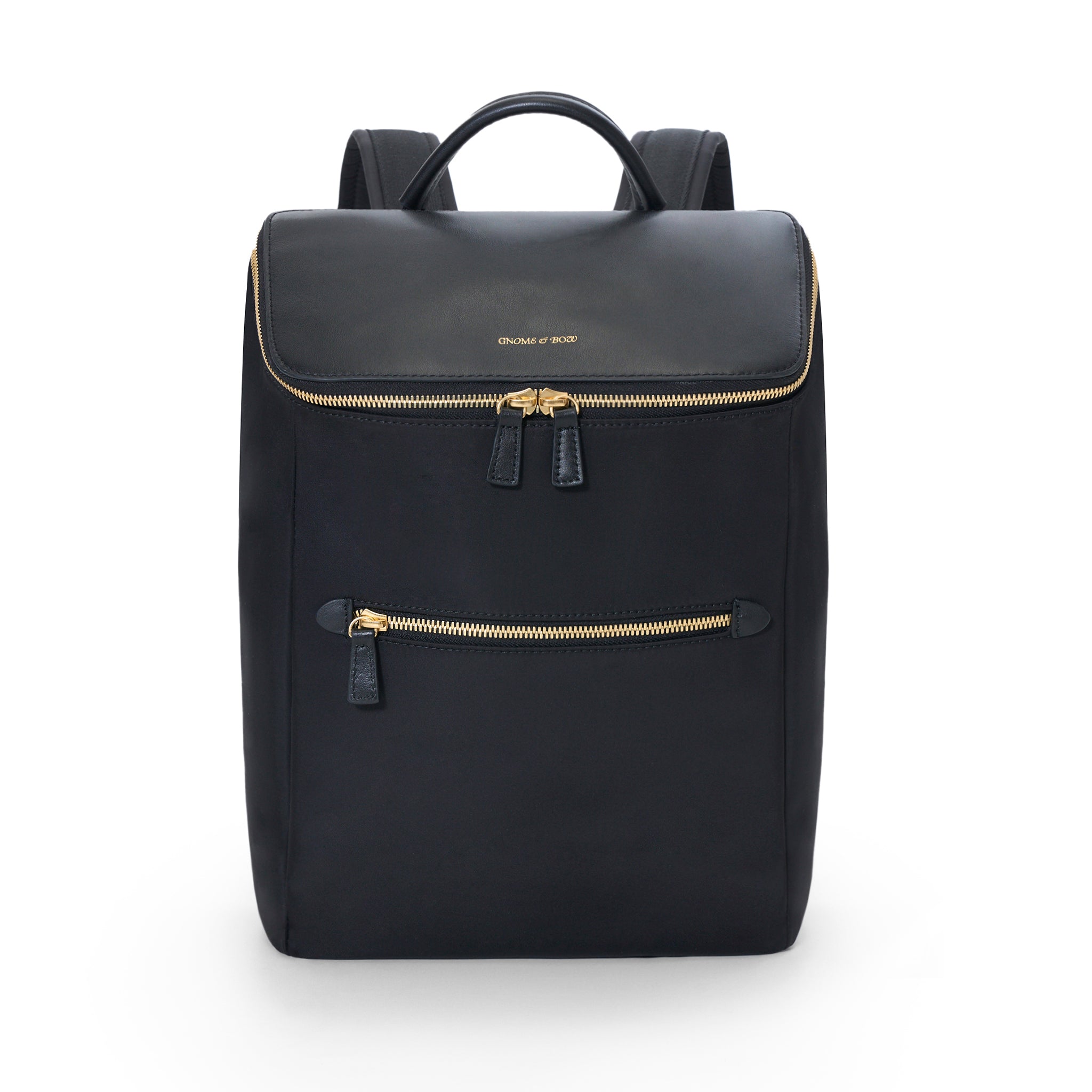 Dryna 14" Laptop Backpack (Nylon Leather) Black