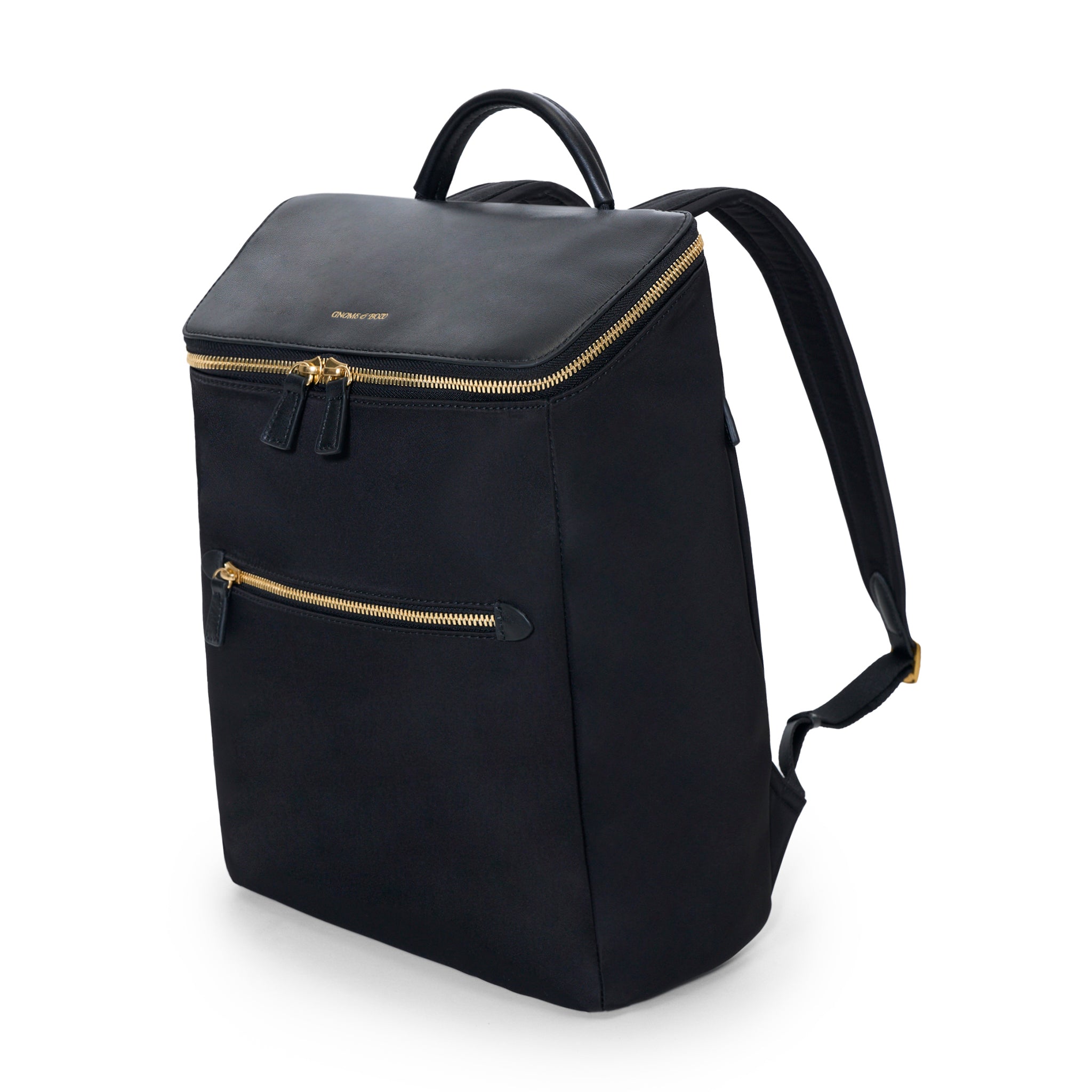 Dryna 14" Laptop Backpack (Nylon Leather) Black