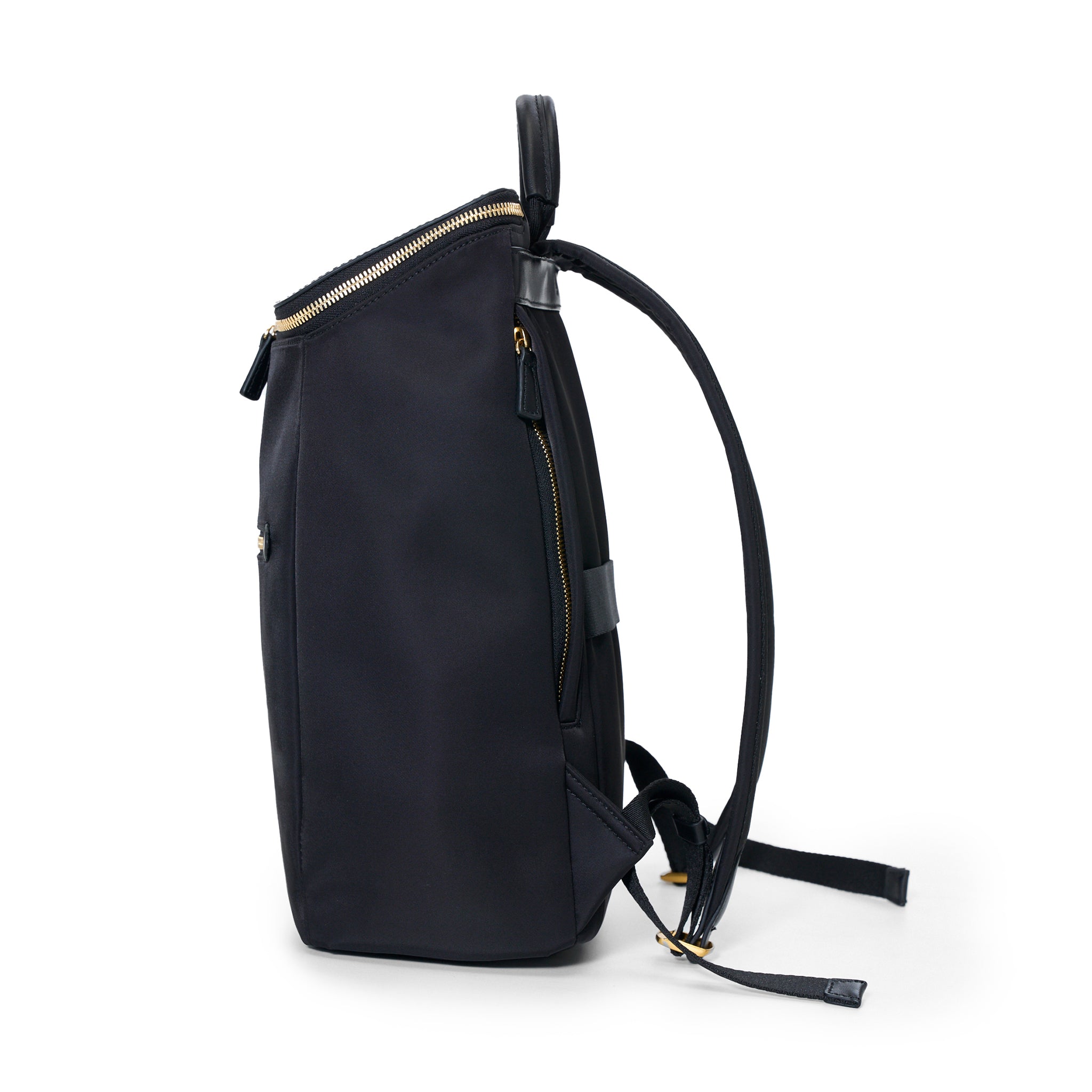 Dryna 14" Laptop Backpack (Nylon Leather) Black