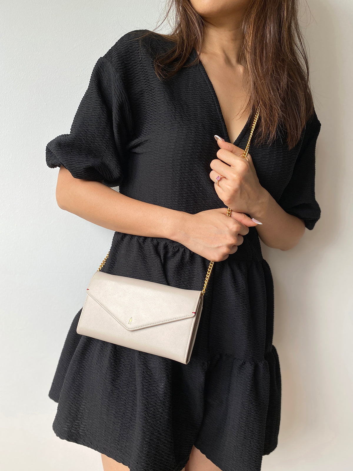 Oval Chain Bag Strap (Gold)