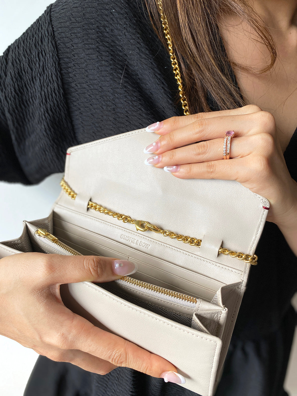 Oval Chain Bag Strap (Gold)