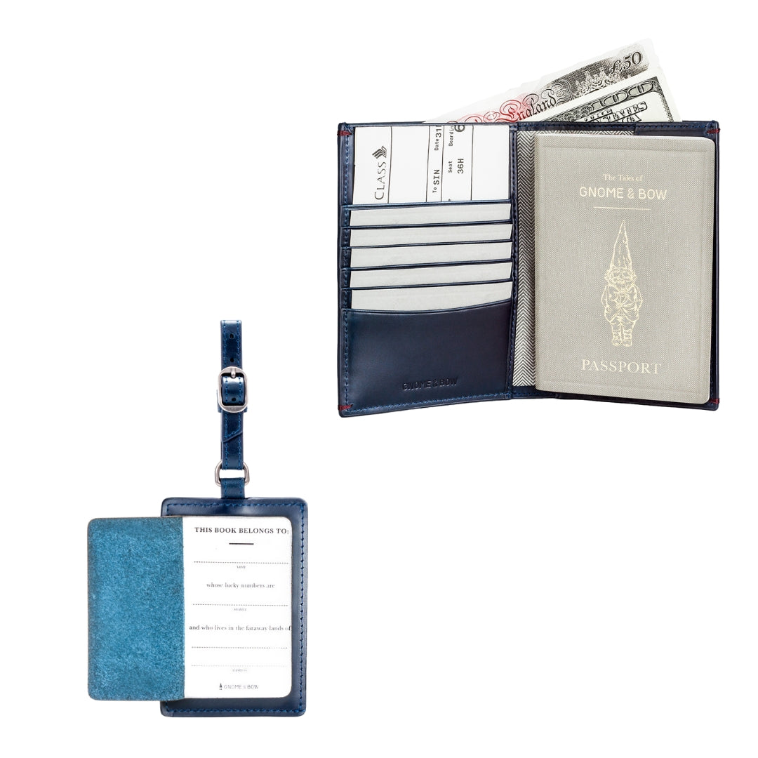 Globetrotter Set (Passport Wallet + Luggage Tag)