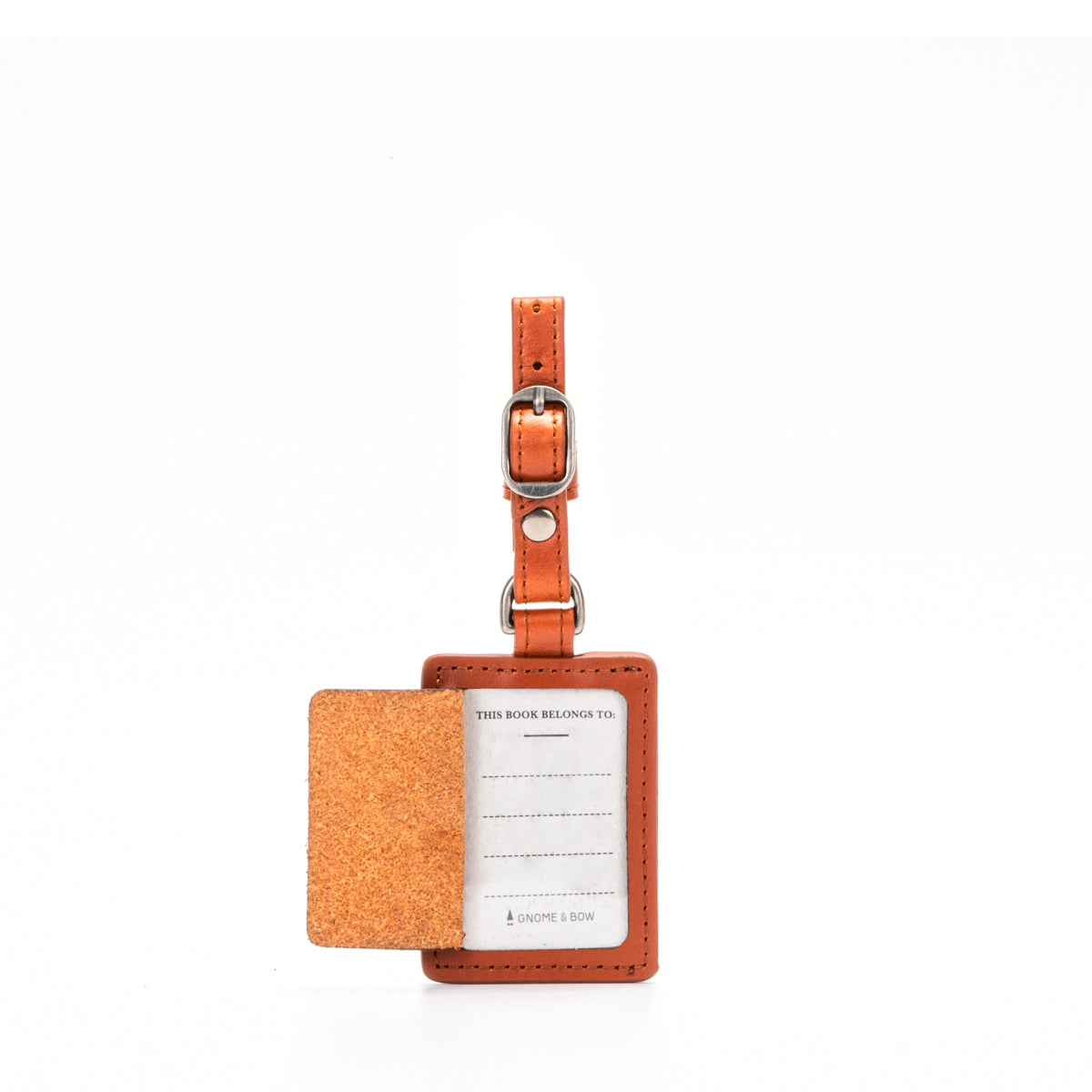 Book Mini Travel Luggage Tag (Wax Leather)