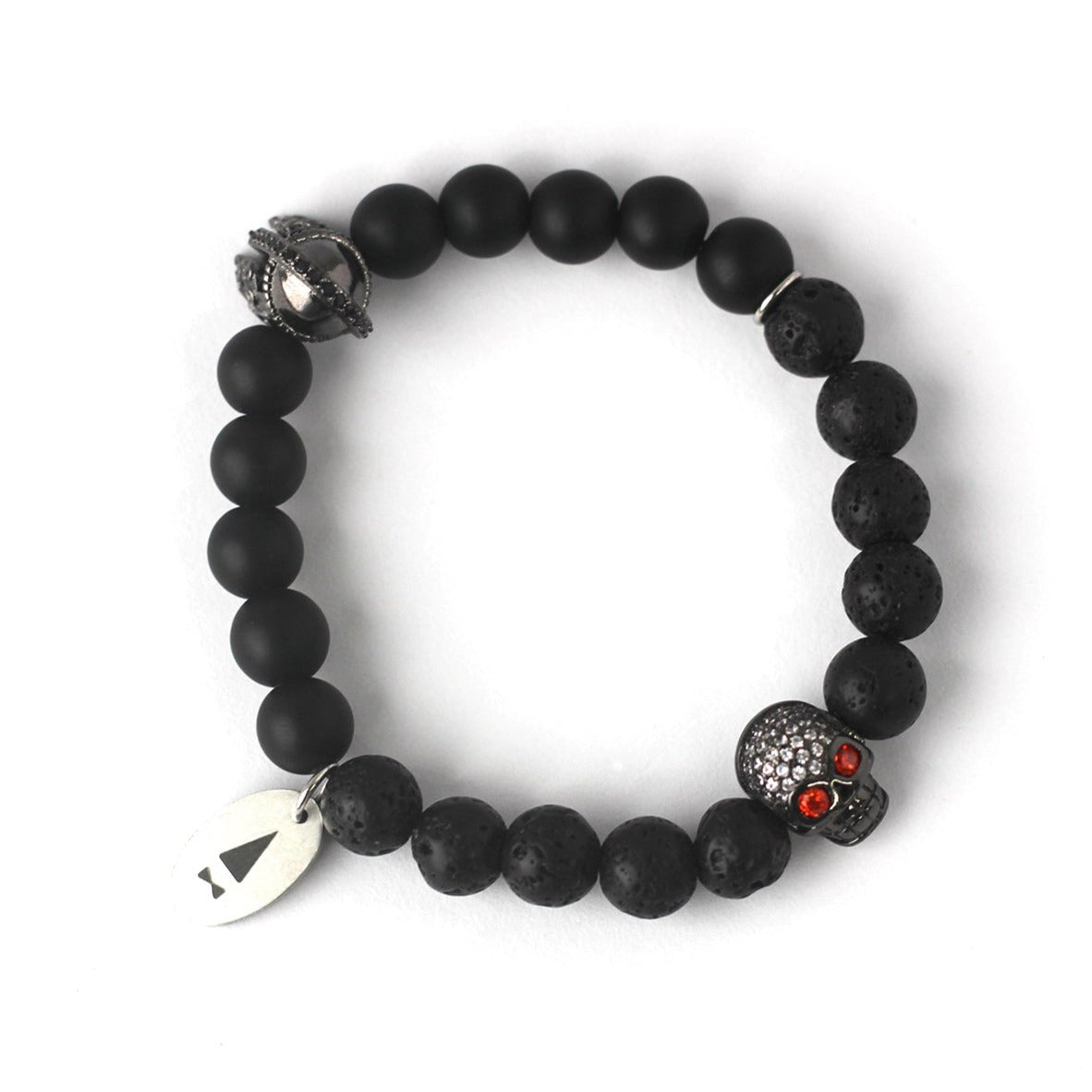 Jekyll & Hyde Spartan Skull Beads Bracelet