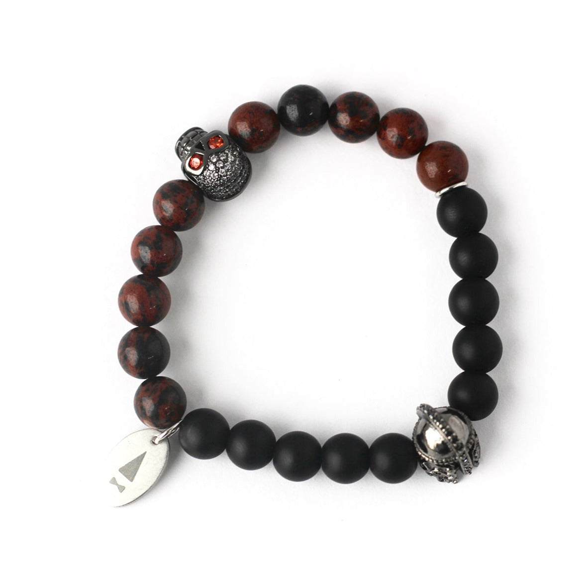 Jekyll & Hyde Spartan Skull Beads Bracelet