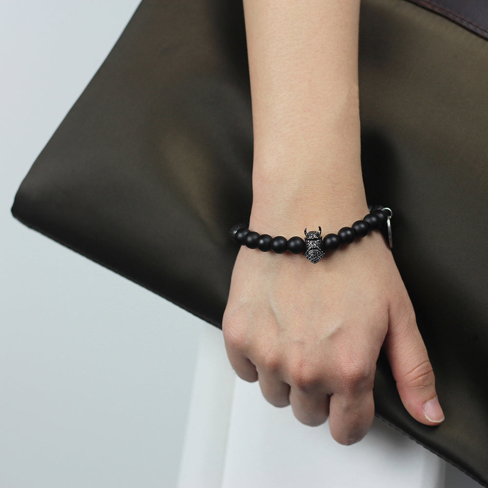 Jekyll & Hyde Viking Panther Beads Bracelet