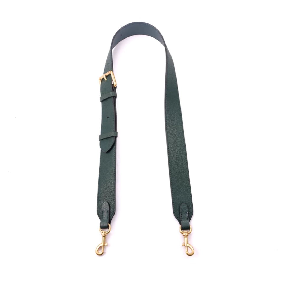 Leather Belt Buckle 1.5 Inch Bag Strap (Gold Hardware)