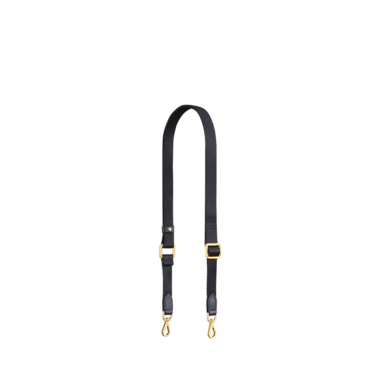 Nylon Twill Webbing 0.75 Inch Slim Bag Strap (Gold Hardware)