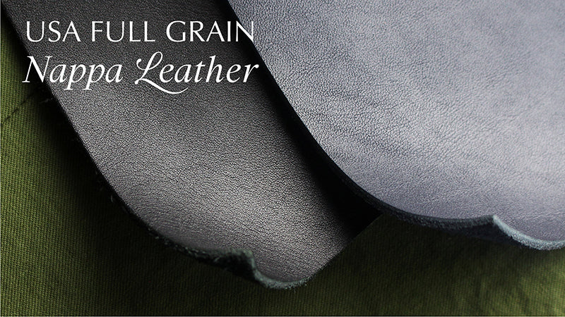 100% USA Full Grain Genuine Nappa Cow Leather - Premium Materials