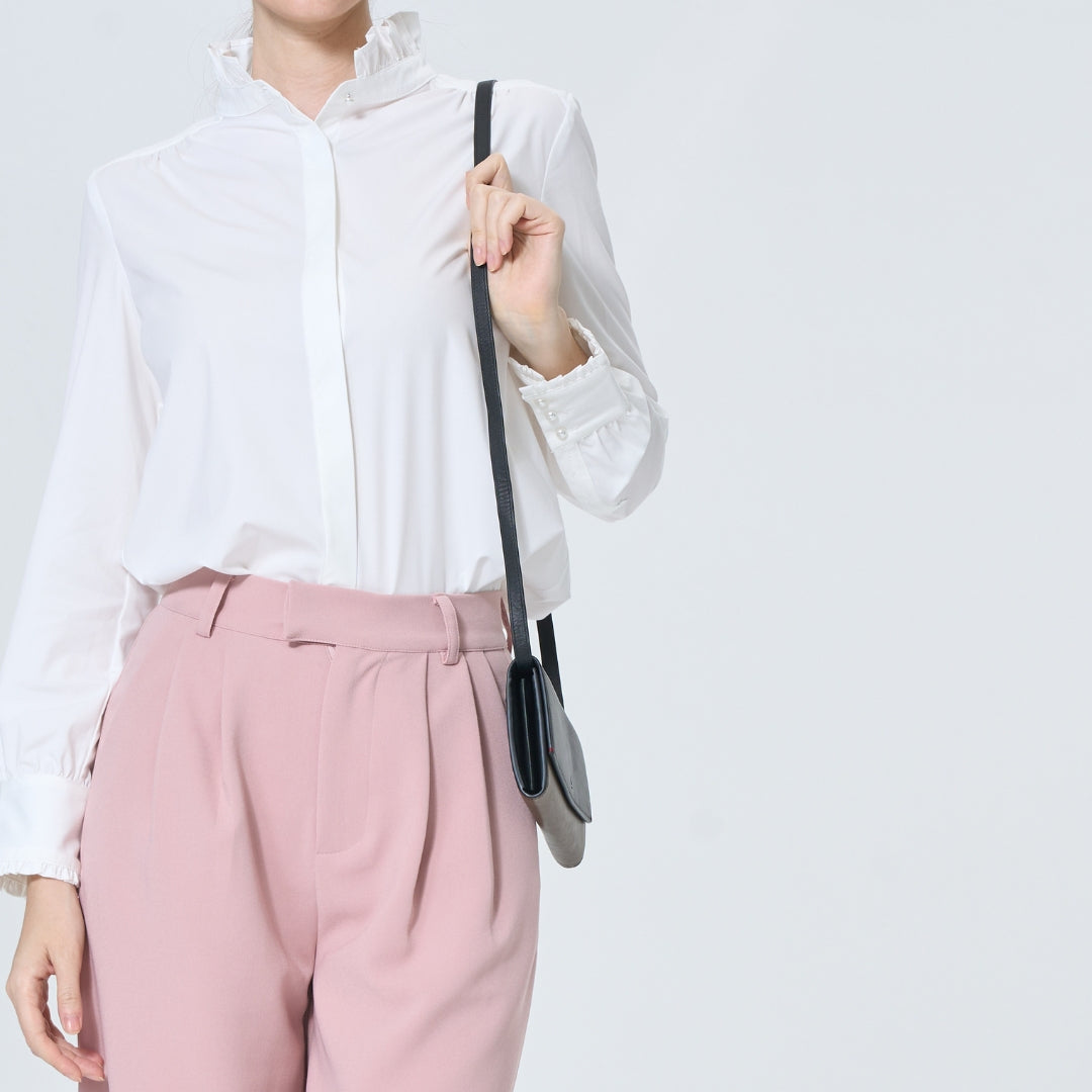 Musketeer 2-Tone Flap Travel Long Wallet Crossbody Sling Phone Bag (Leather)