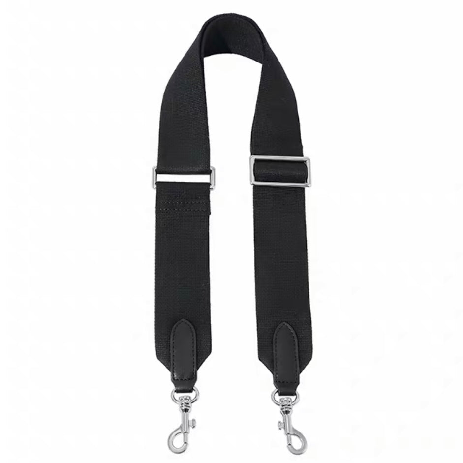 Nylon Twill Webbing 2 Inch Bag Strap (Antique Silver Hardware)