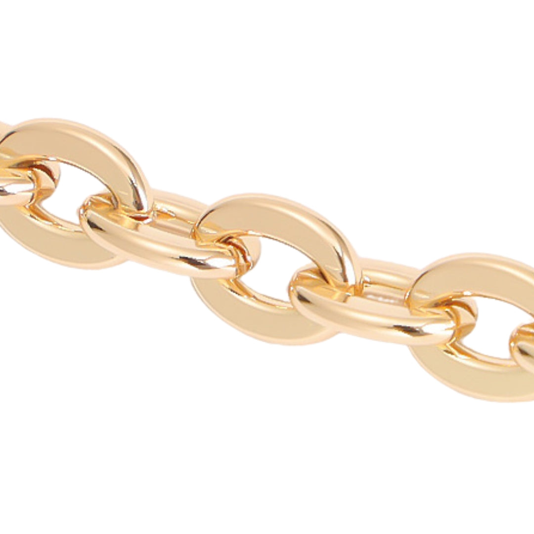 Oval Chain Bag Strap (Gold)