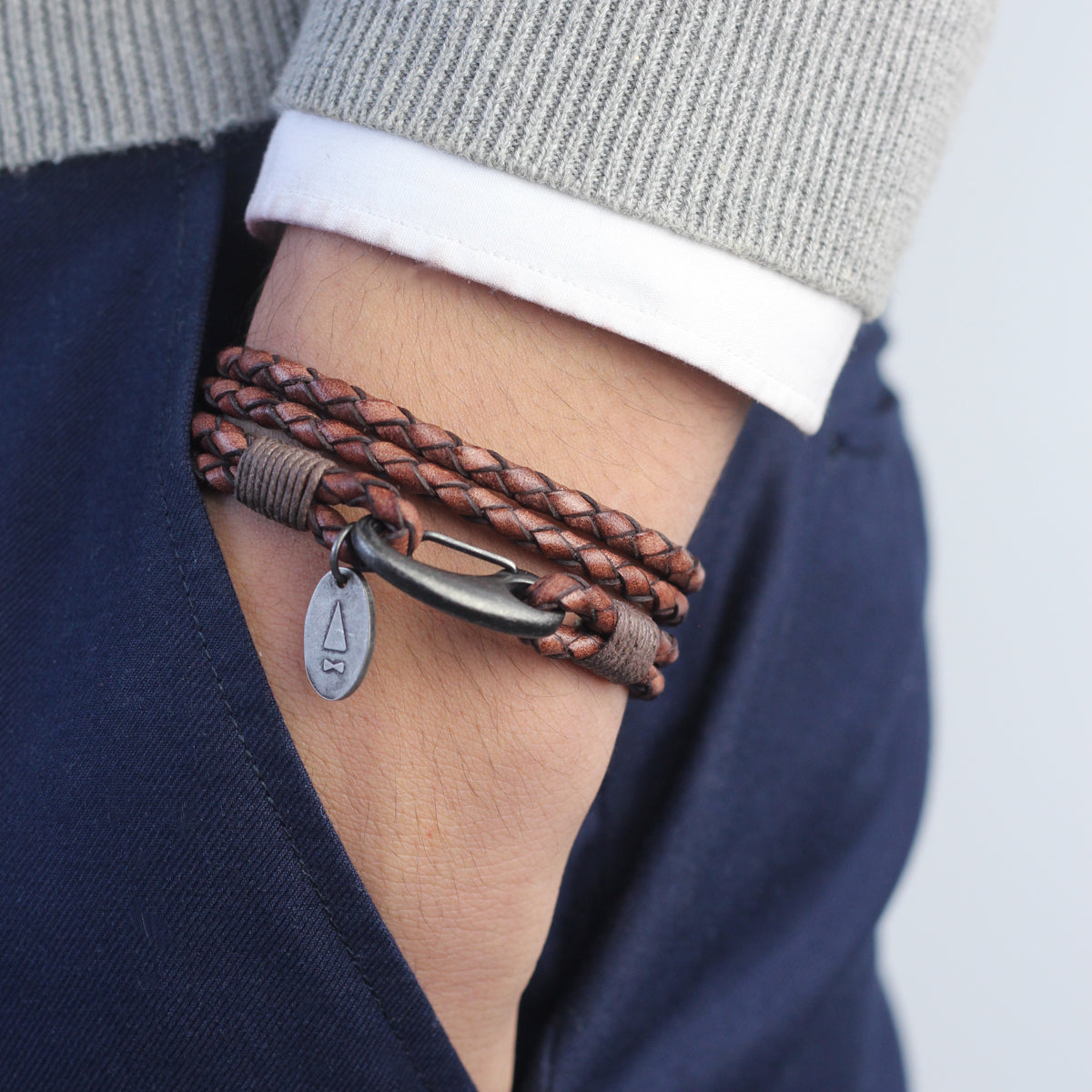 Ralph Braided Bracelet (Italian Vintage Leather)