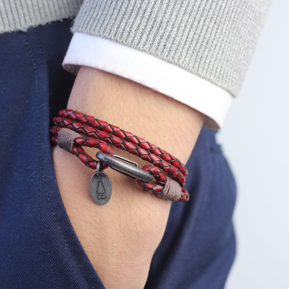 Ralph Braided Bracelet (Italian Vintage Leather)