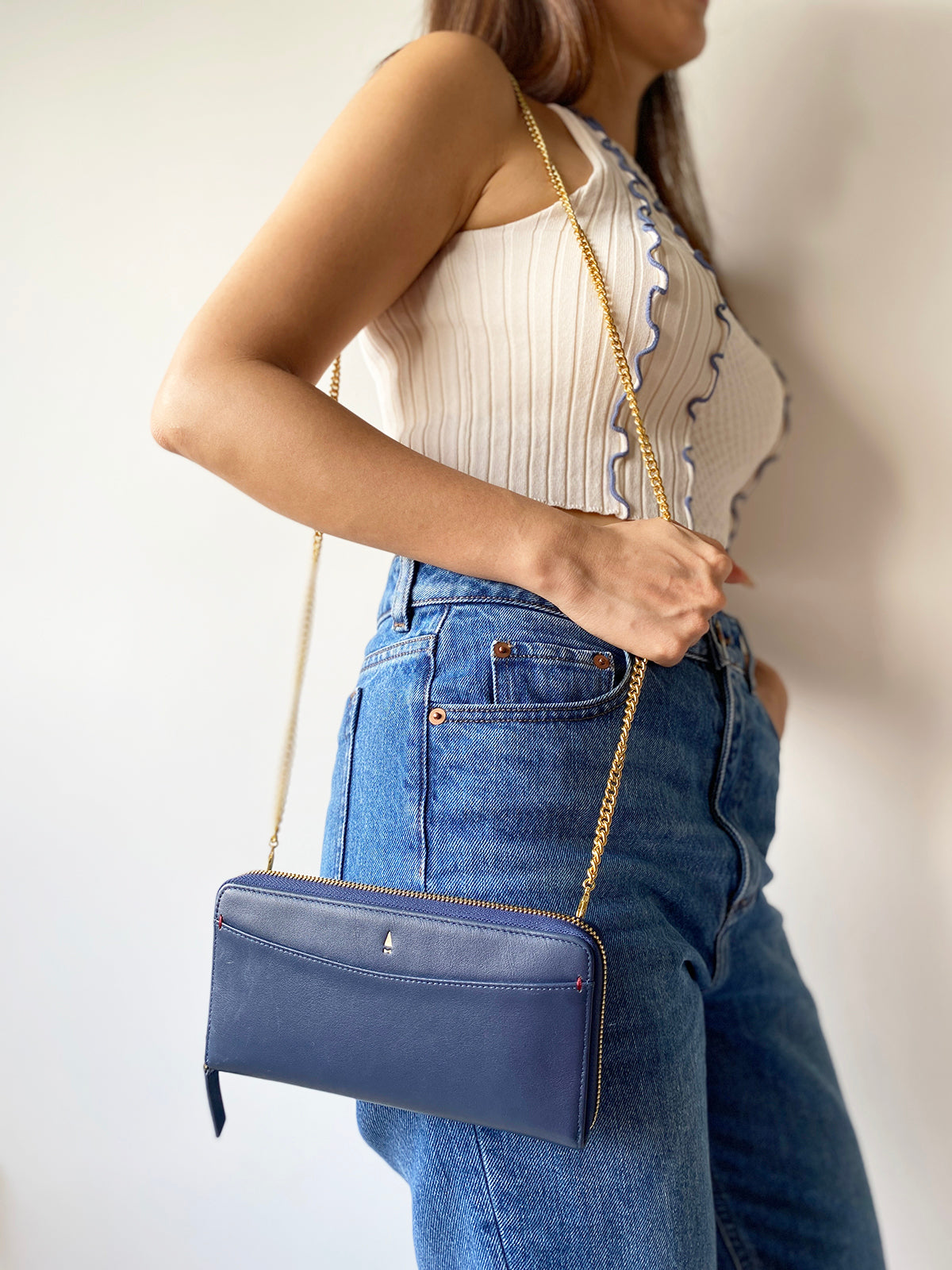 Oval Chain Bag Strap (Gold)