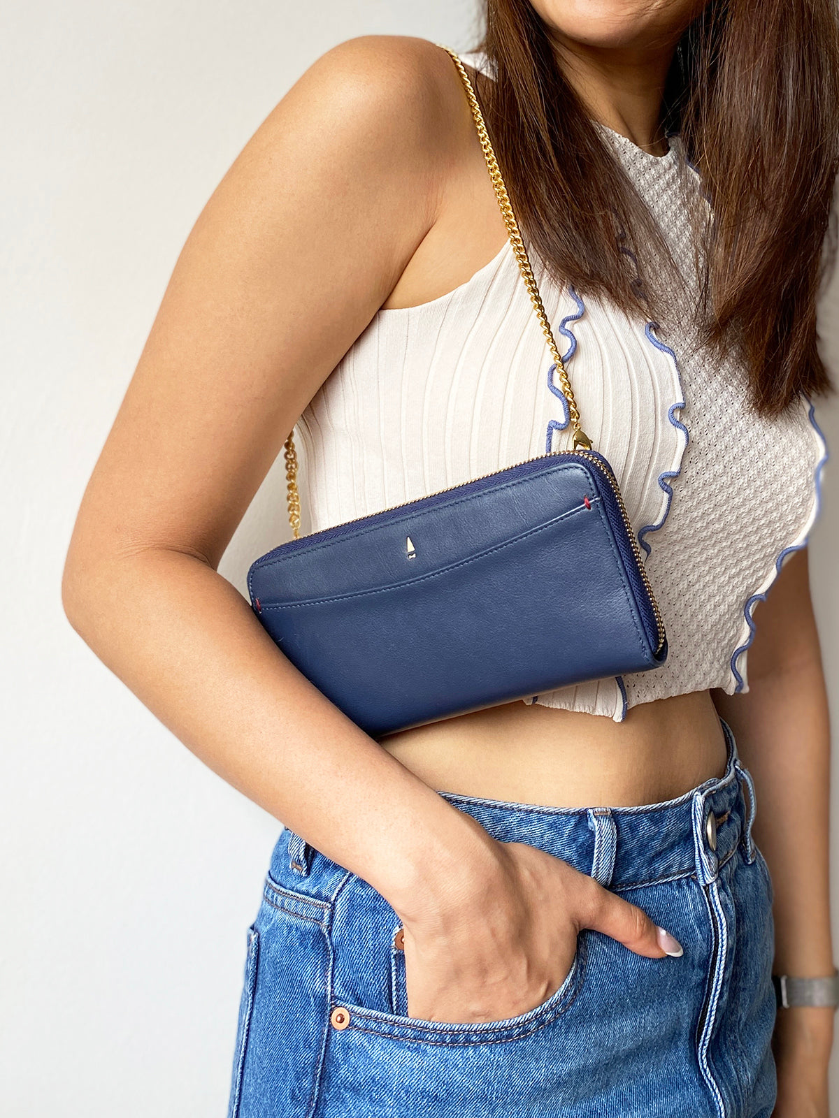 Oval Chain Bag Strap (Gold)