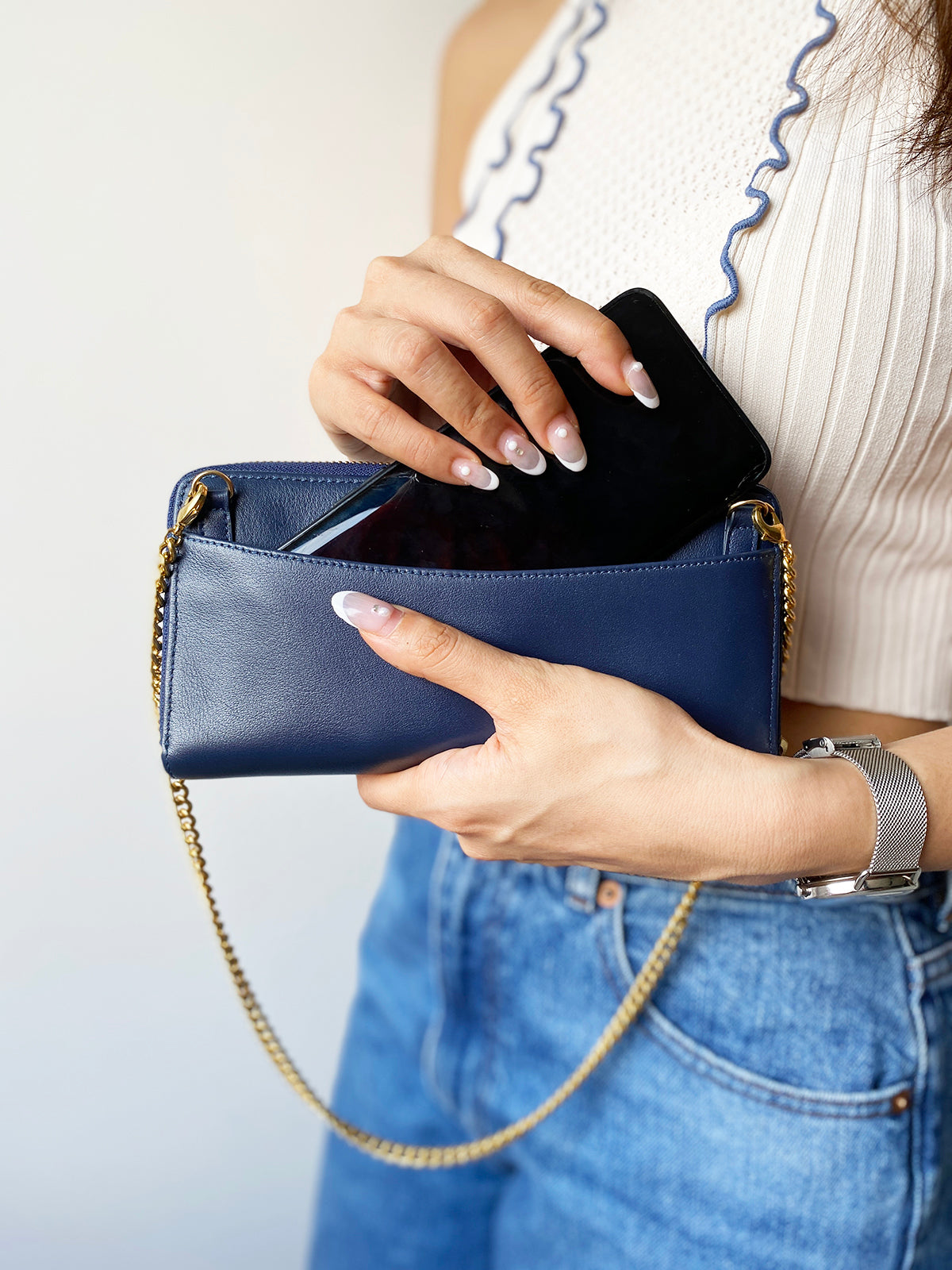 Oval Chain Bag Strap (Gold)