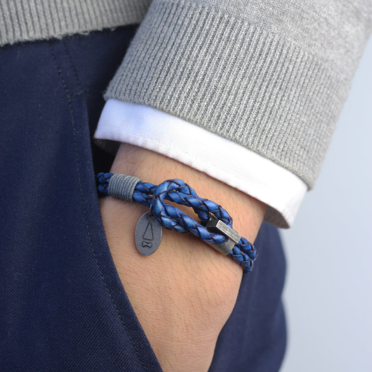 Smith Braided Bracelet (Italian Vintage Leather)