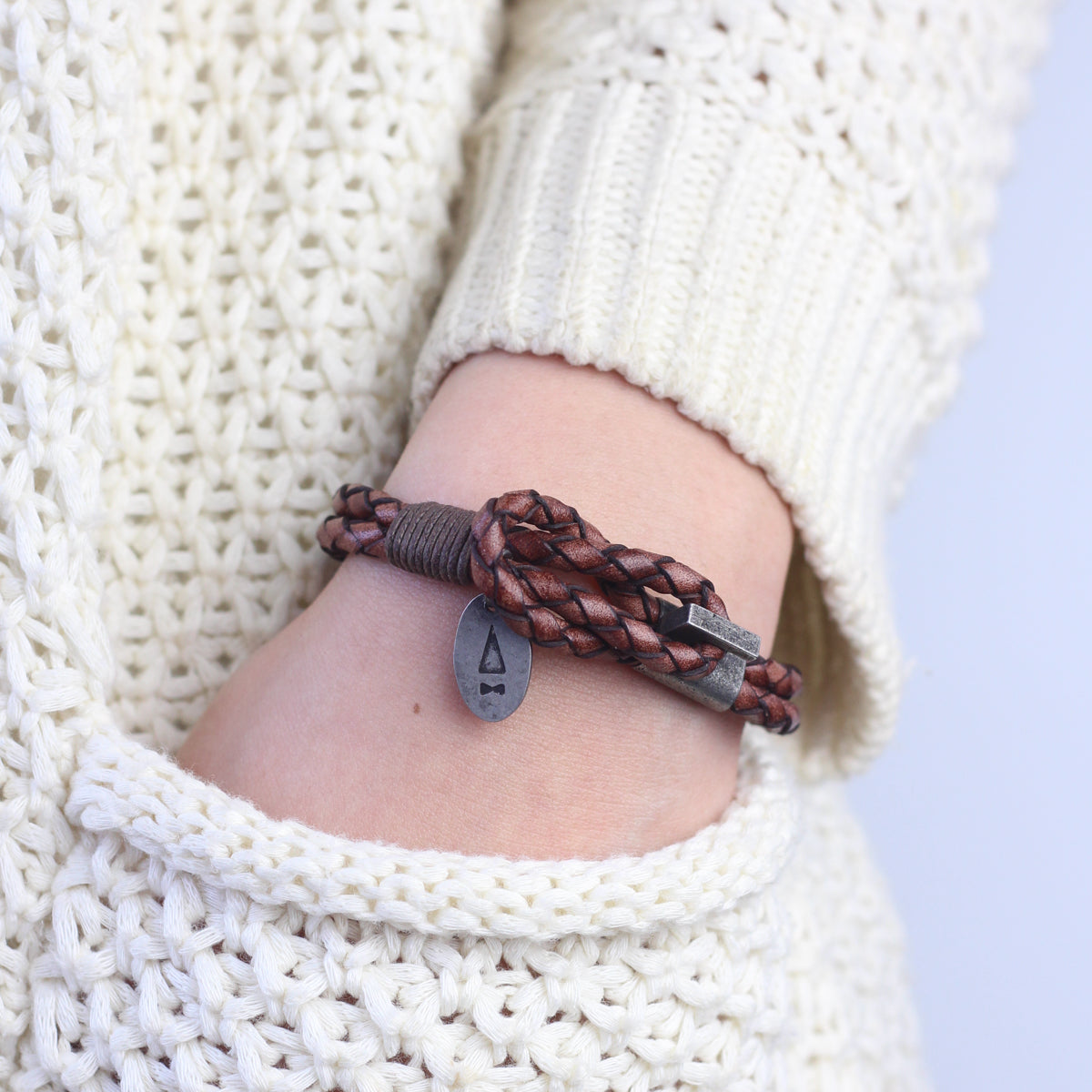 Smith Braided Bracelet (Italian Vintage Leather)