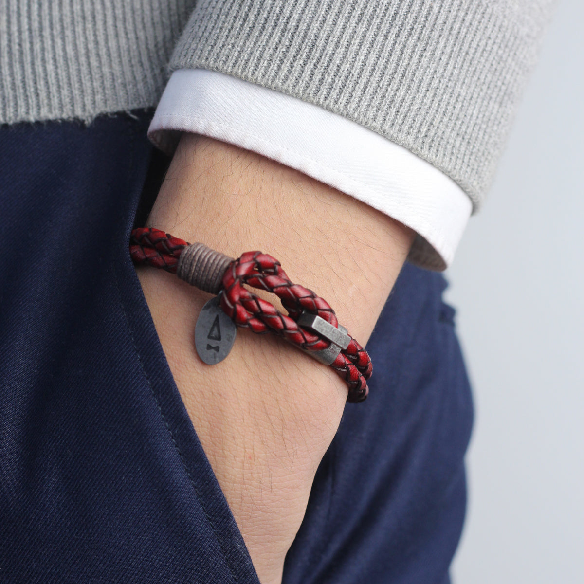 Smith Braided Bracelet (Italian Vintage Leather)