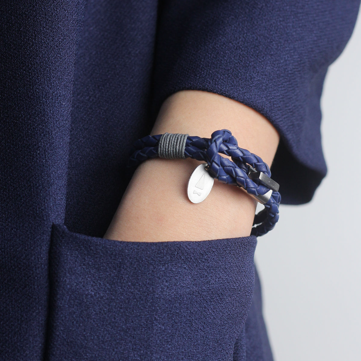 Smith Braided Bracelet (Italian Leather)