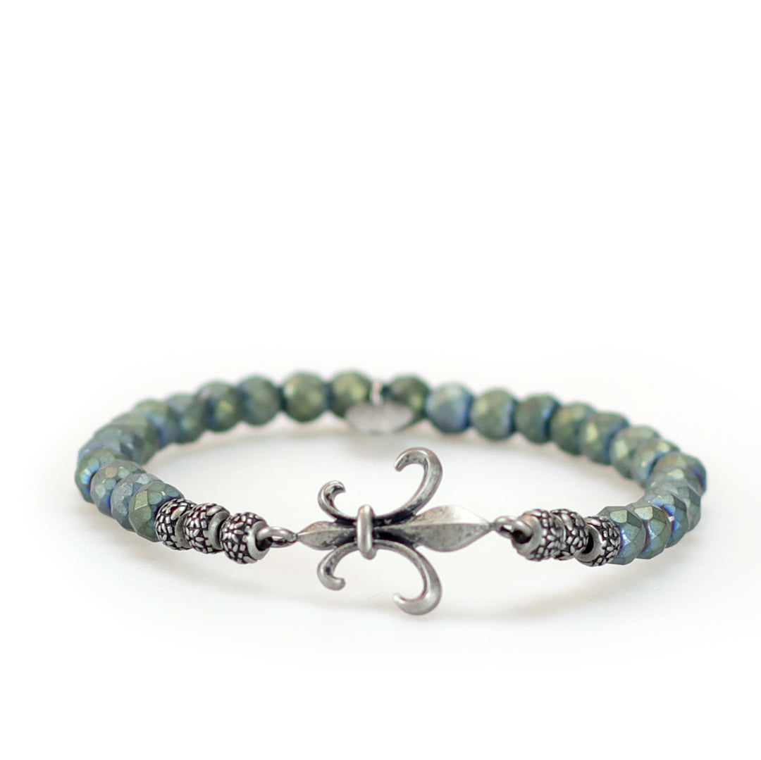 Musketeer Fleur-de-lis Beads Bracelet