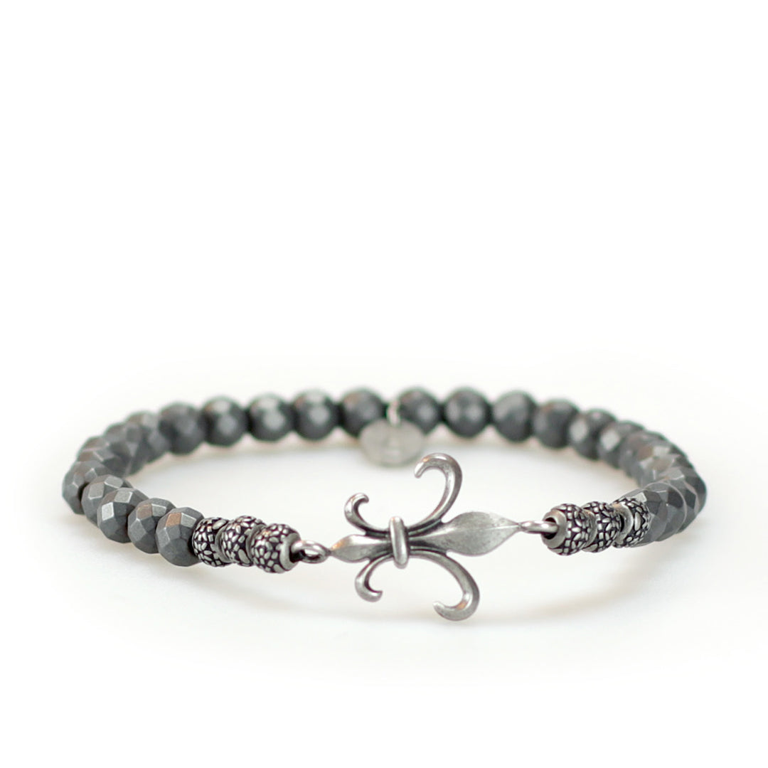 Musketeer Fleur-de-lis Beads Bracelet