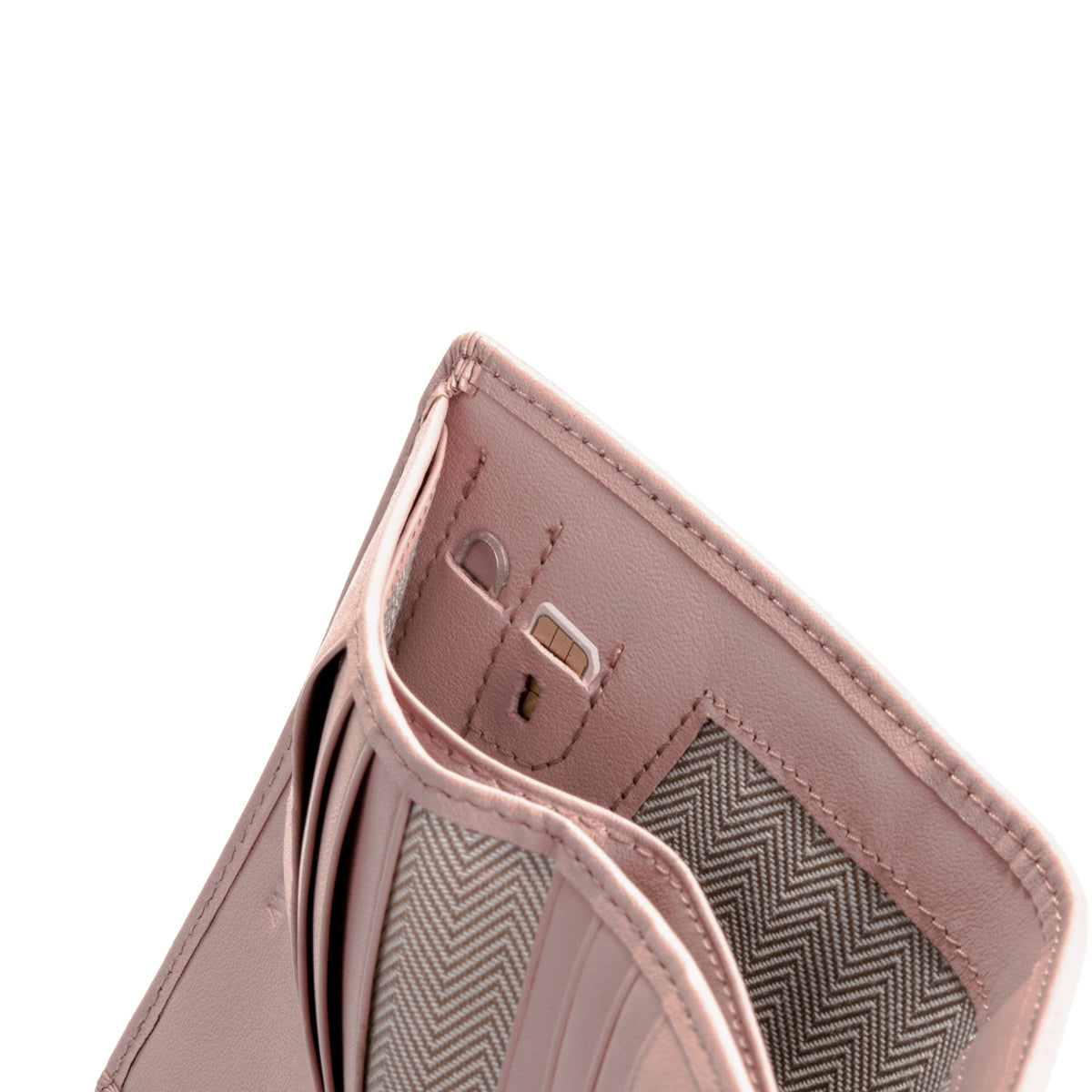 Envelope Flap Coin Small Bifold Wallet (Nappa Leather | RFID)