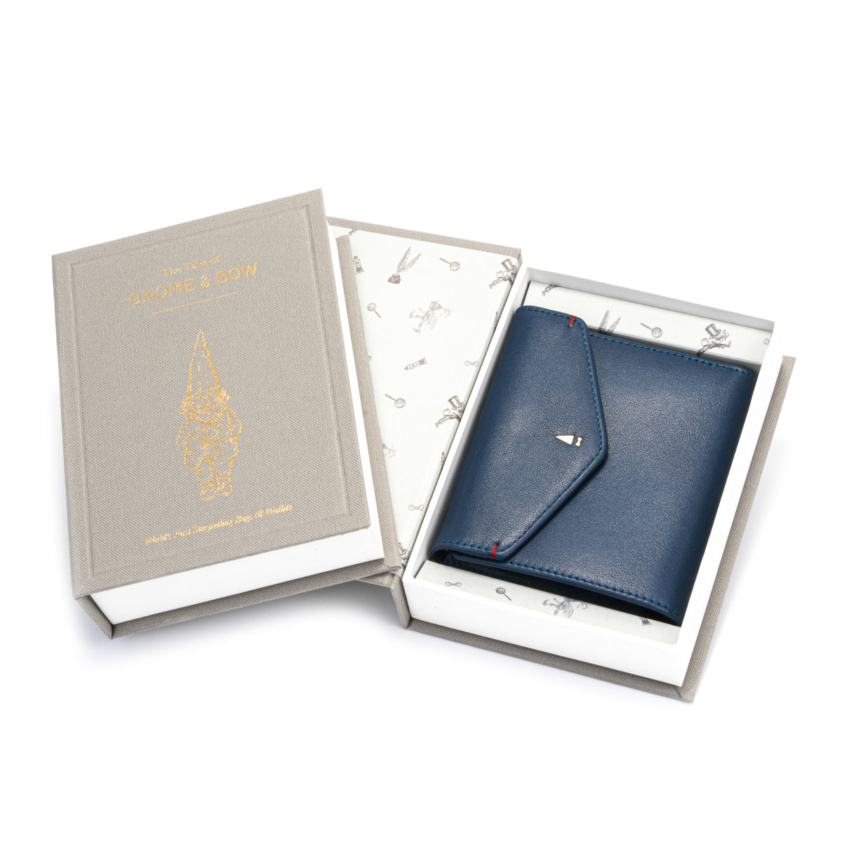 Envelope Flap Coin Small Bifold Wallet (Nappa Leather | RFID)