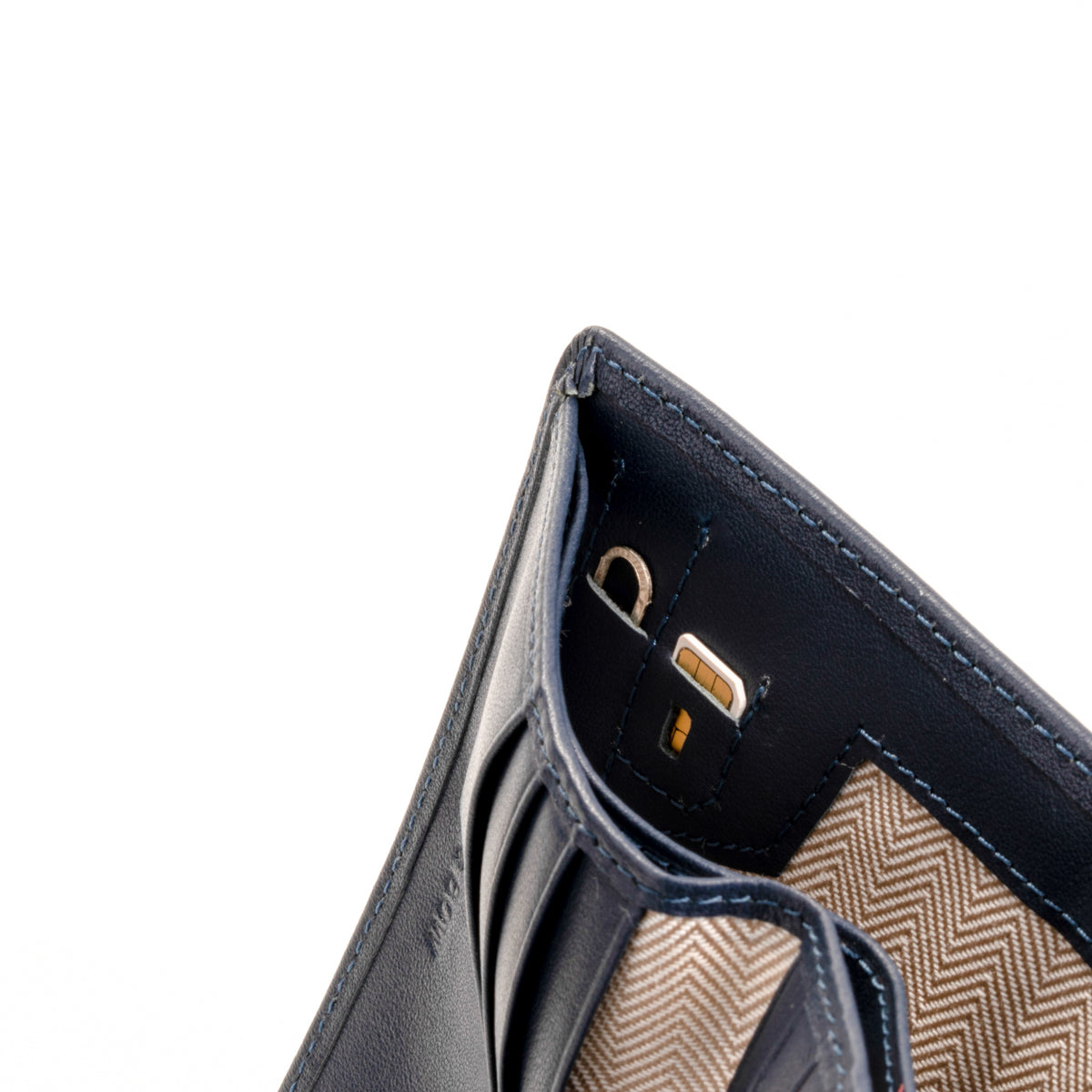 Envelope Flap Coin Small Bifold Wallet (Nappa Leather | RFID)
