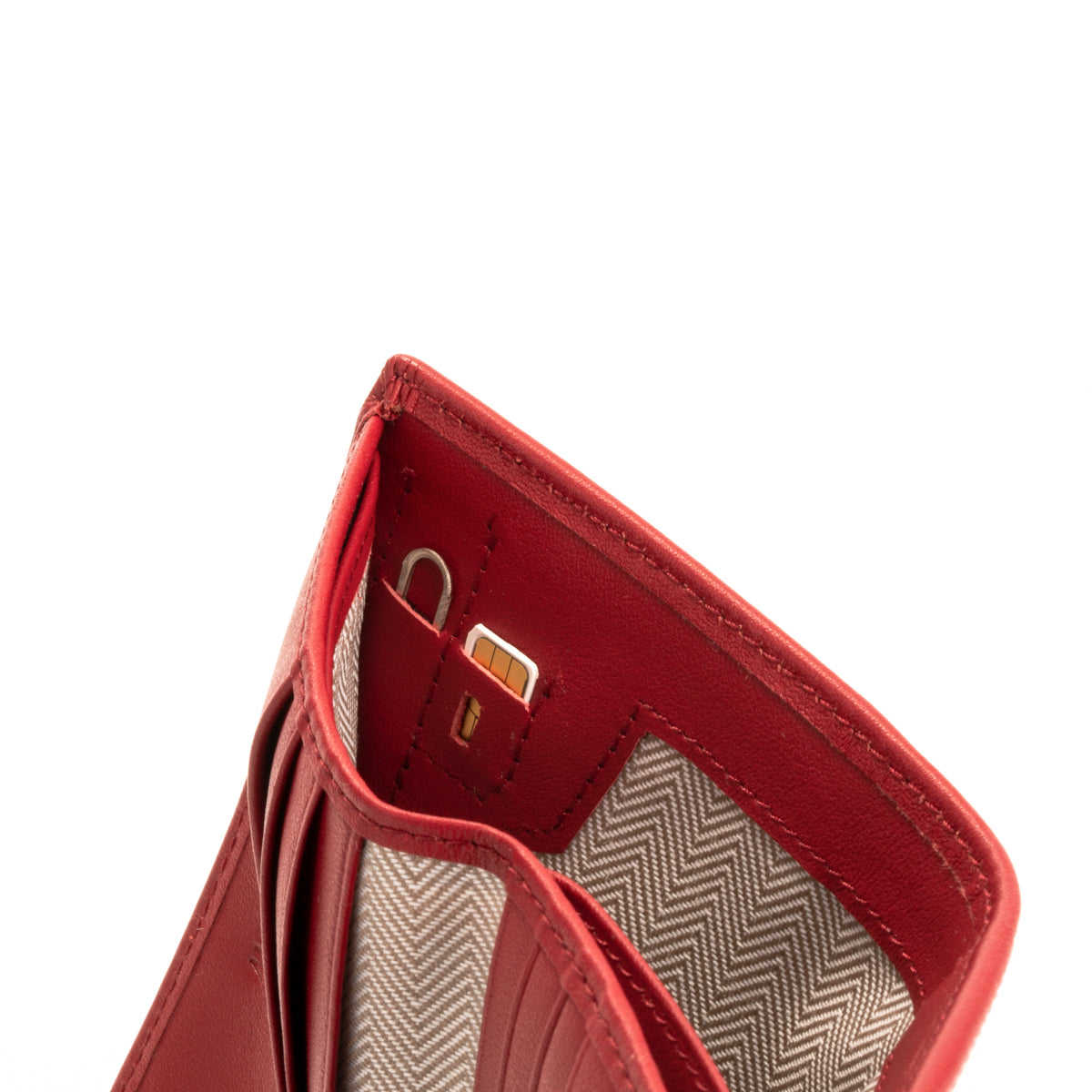 Envelope Flap Coin Small Bifold Wallet (Nappa Leather | RFID)