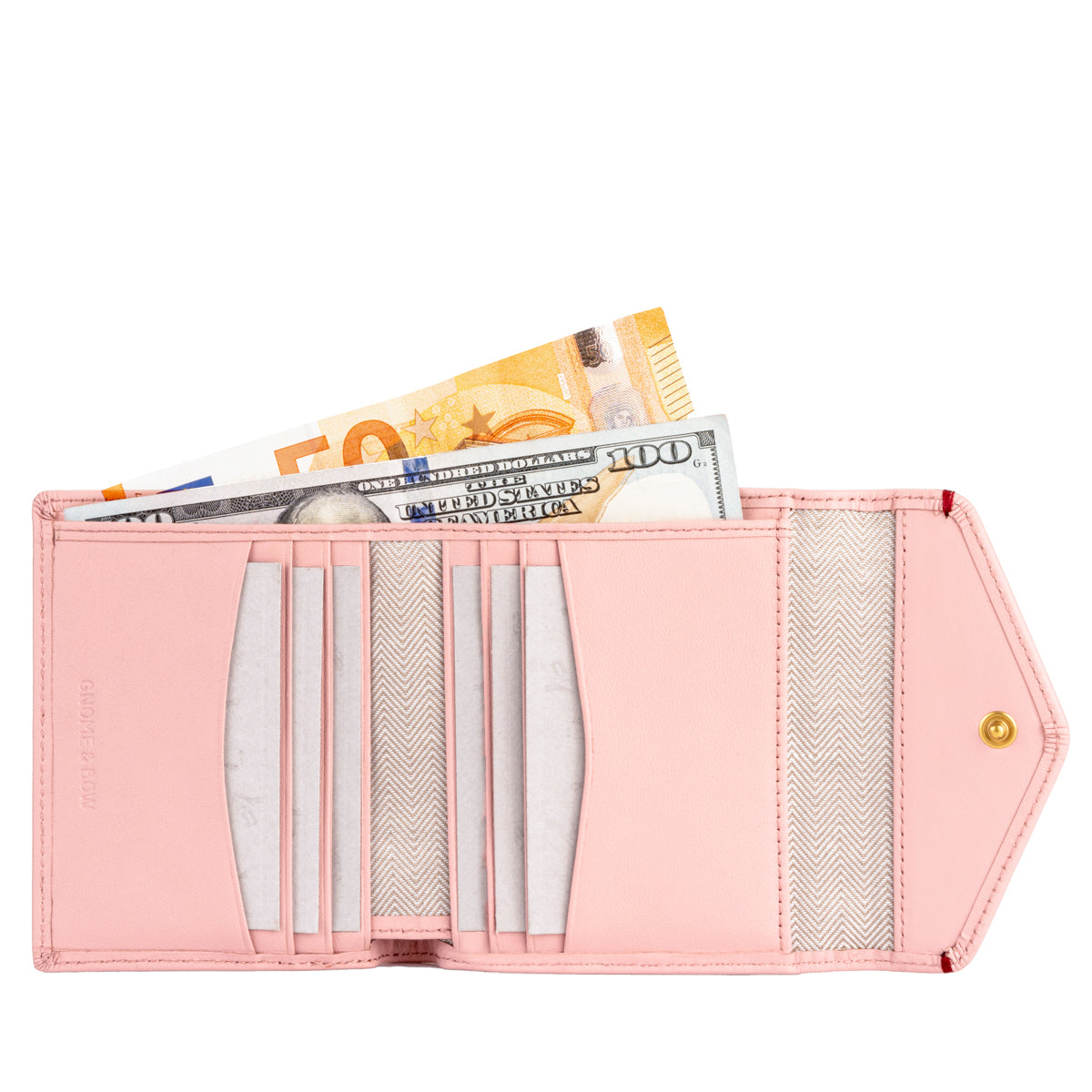 Envelope Flap Coin Small Bifold Wallet (Nappa Leather | RFID)