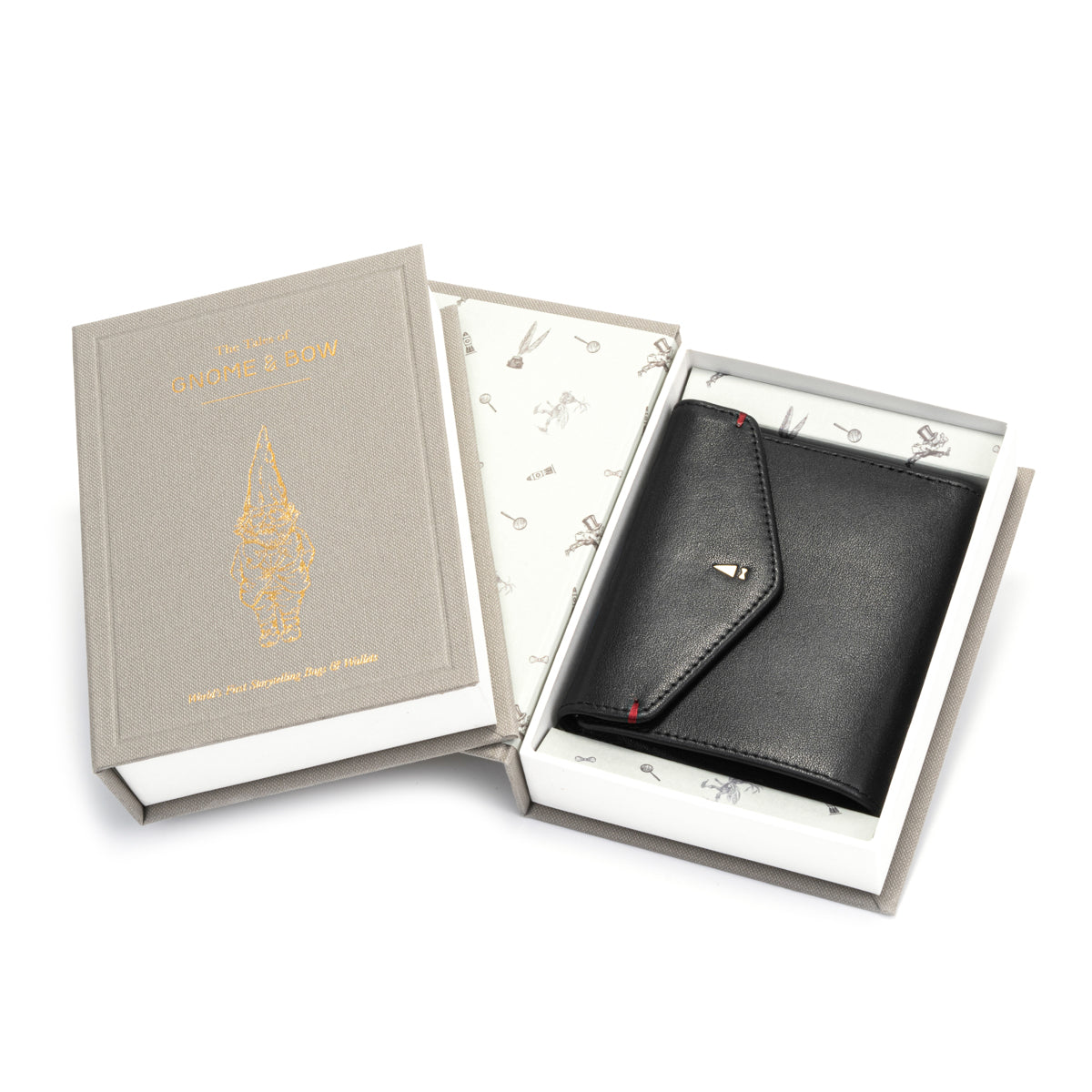Envelope Flap Coin Small Bifold Wallet (Nappa Leather | RFID)