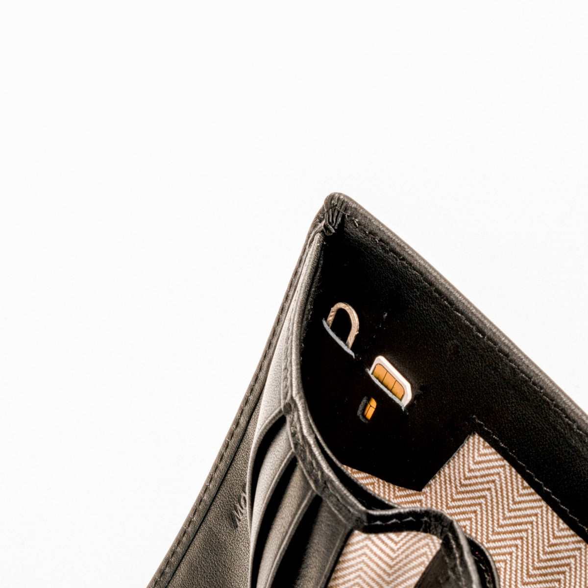 Envelope Flap Coin Small Bifold Wallet (Nappa Leather | RFID)