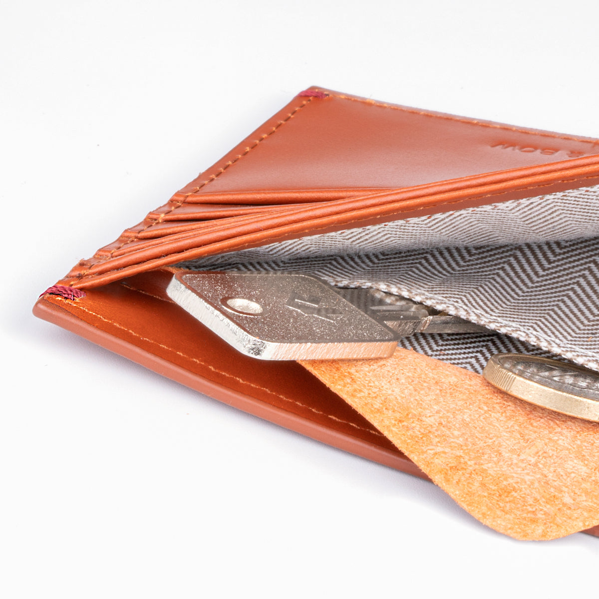 Gulliver Coin Slot Small Bifold Wallet (Wax Leather | RFID)