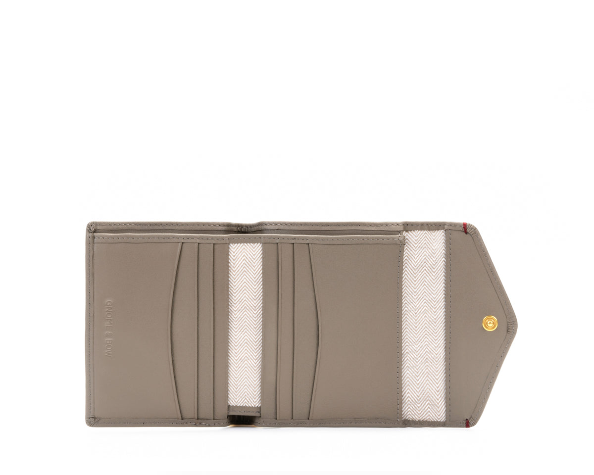Envelope Flap Coin Small Bifold Wallet (Nappa Leather | RFID)
