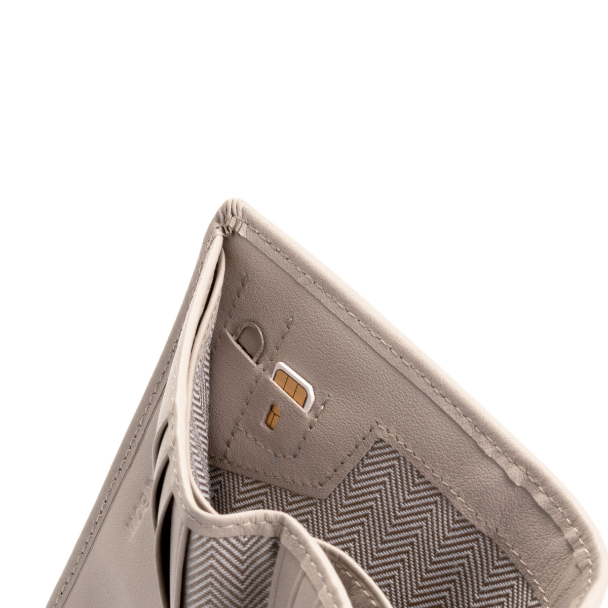 Envelope Flap Coin Small Bifold Wallet (Nappa Leather | RFID)