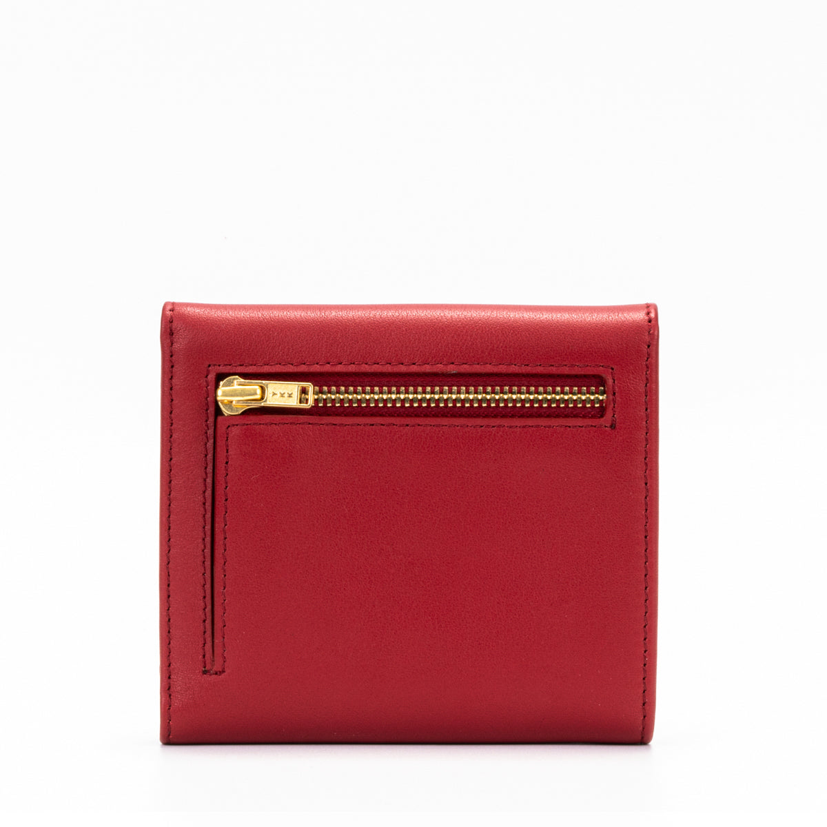 Envelope Flap Coin Small Bifold Wallet (Nappa Leather | RFID)