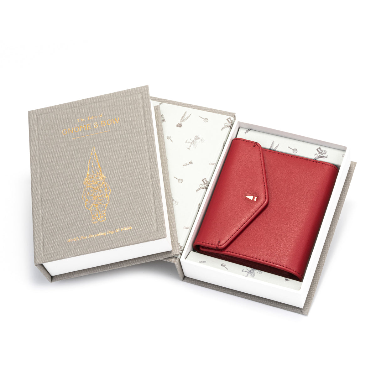 Envelope Flap Coin Small Bifold Wallet (Nappa Leather | RFID)