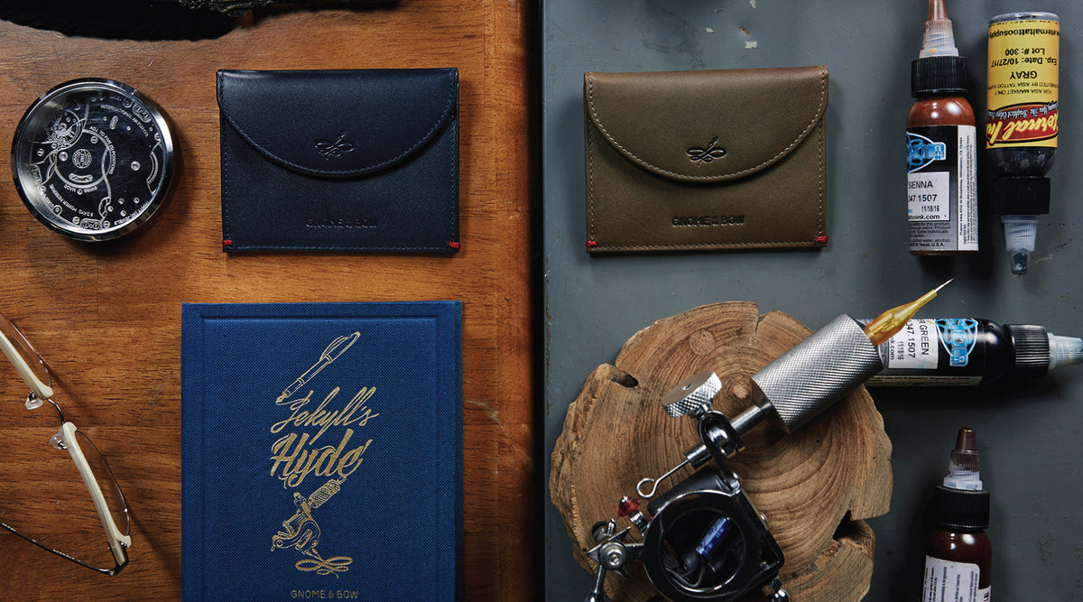14th Nov | (AW14) Gnome & Bow's new wallet collection depicts the innate duality of the modern individual through subtle details and quotes